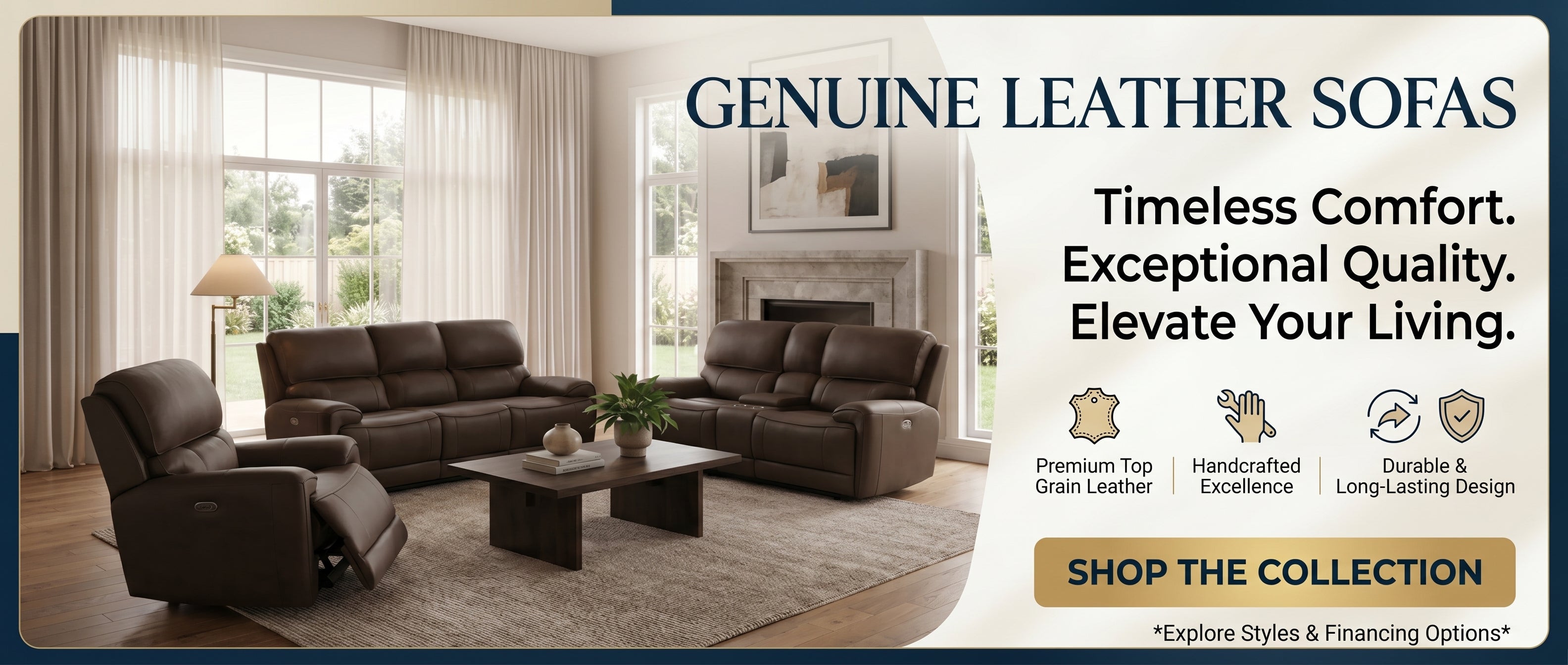 Genuine Leather Sofa Sale