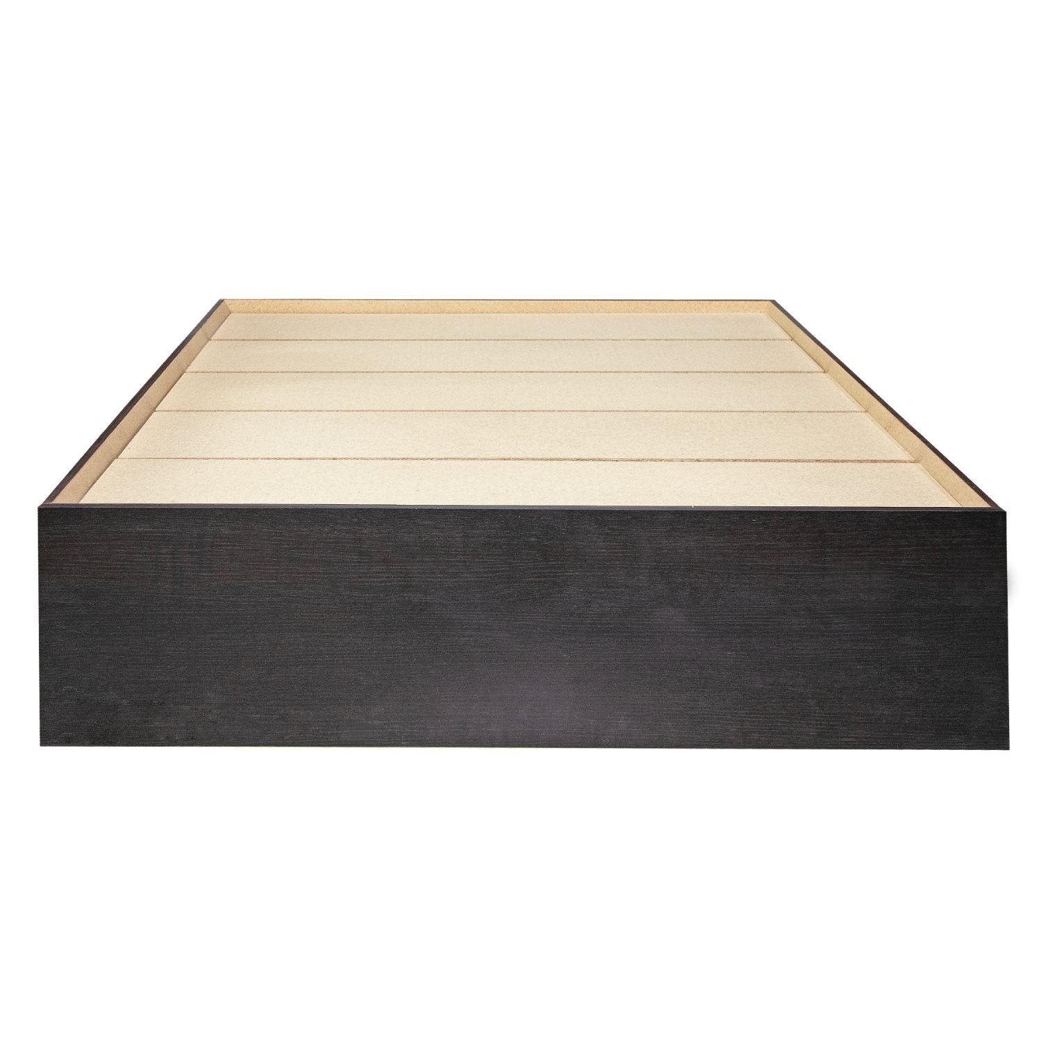 Canadian Made Platform Bed With Bookcase Headboard 1101