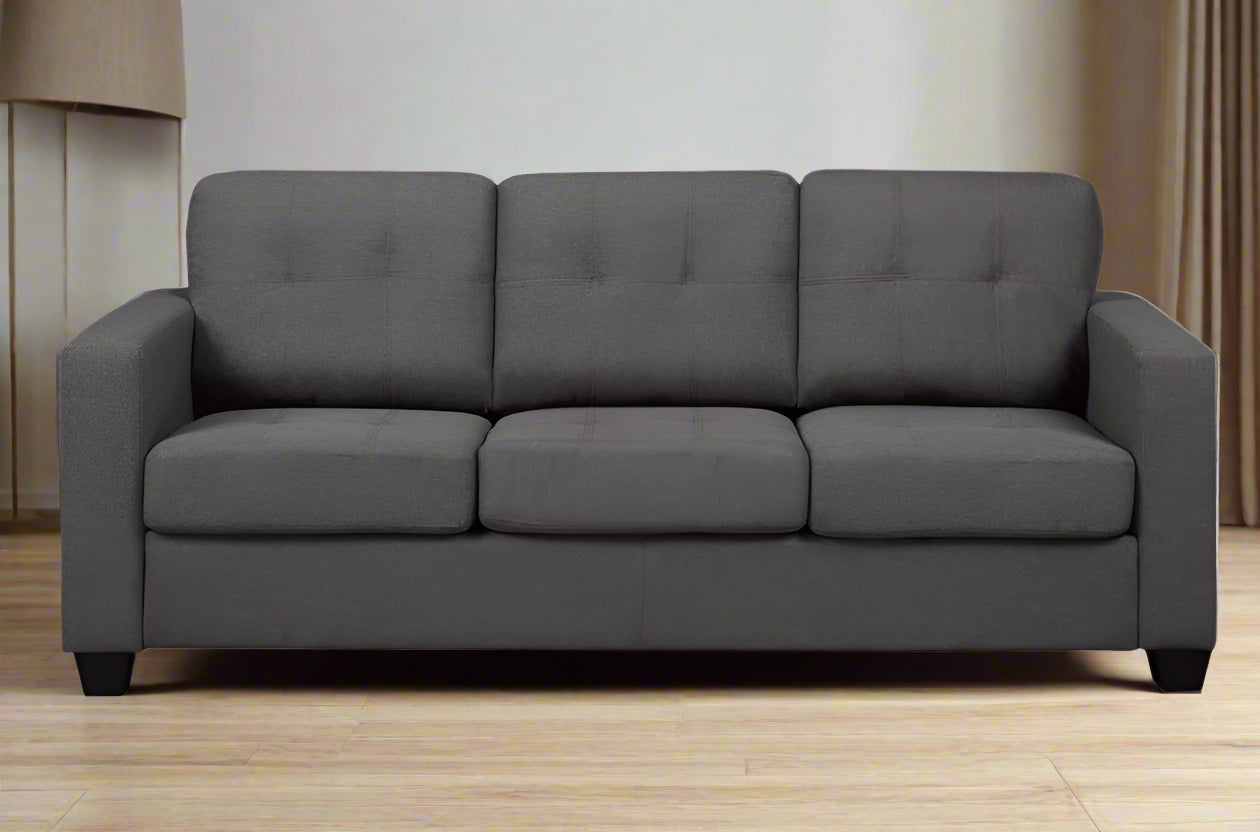 Charcoal Linen Fabric Sofa 1173