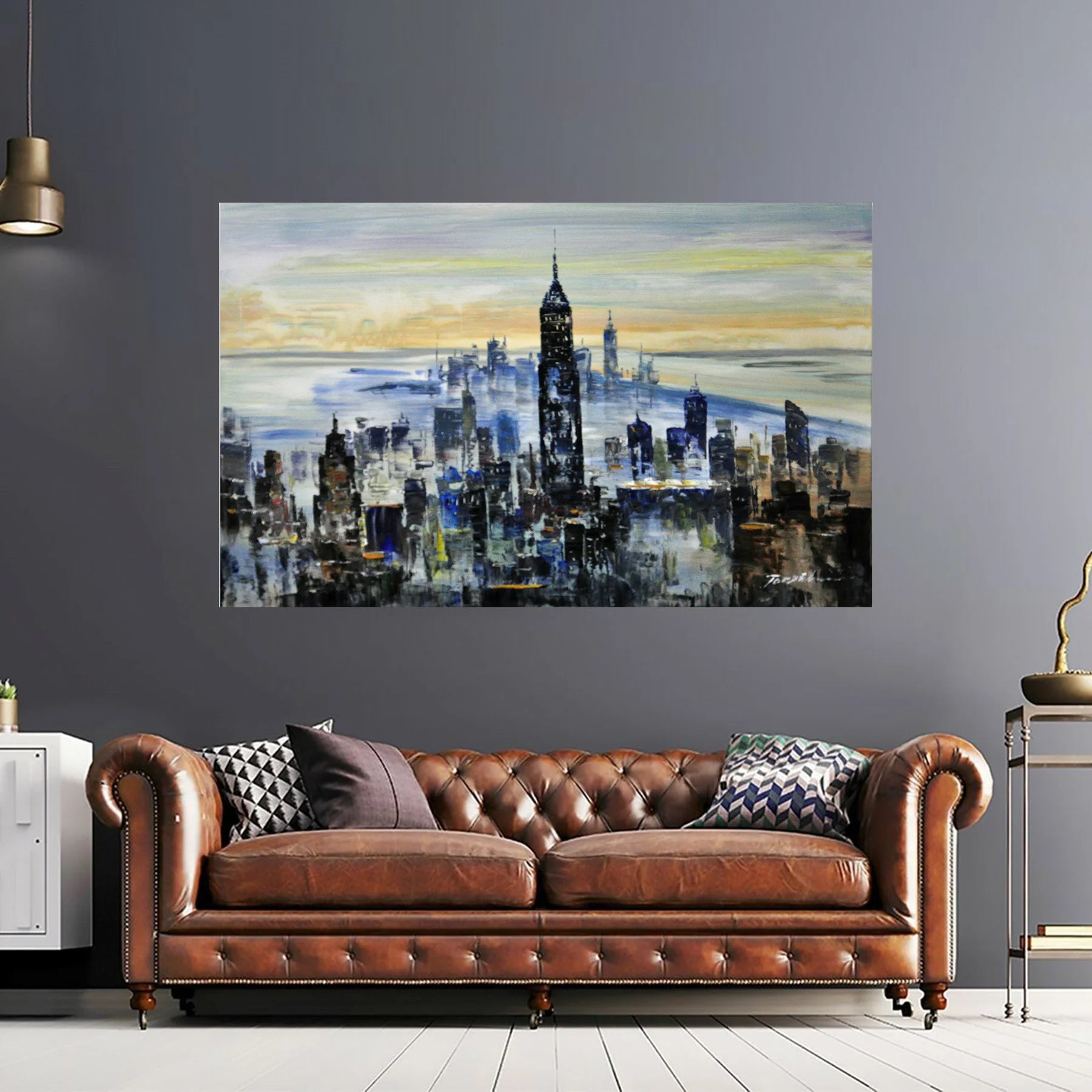 Oil Paint Empire Stadium 39x28 EL 12-203