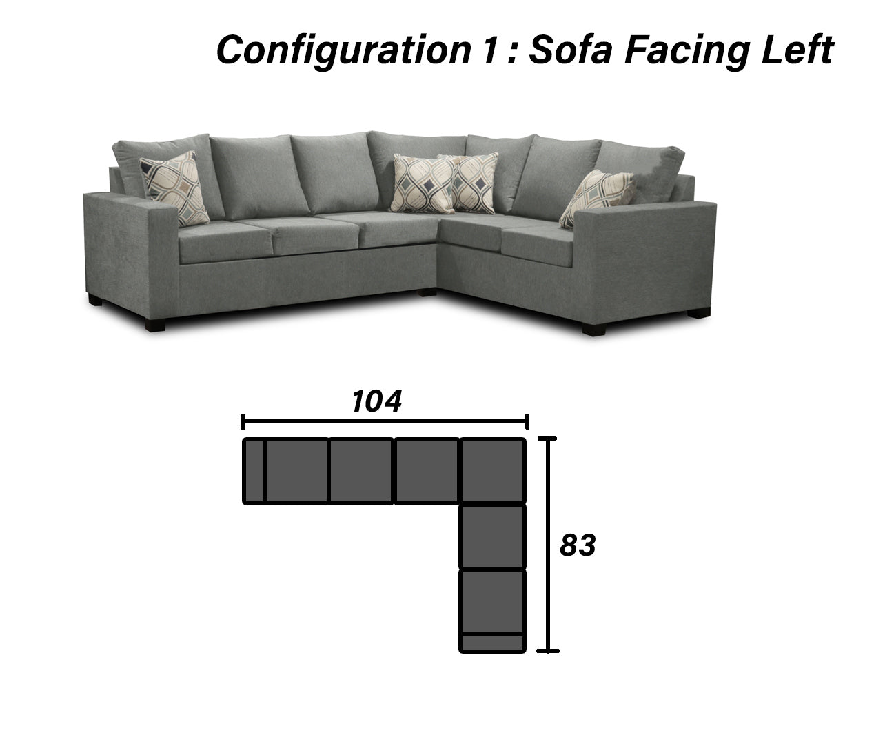 Canadian Made Sectional Sofa 1406