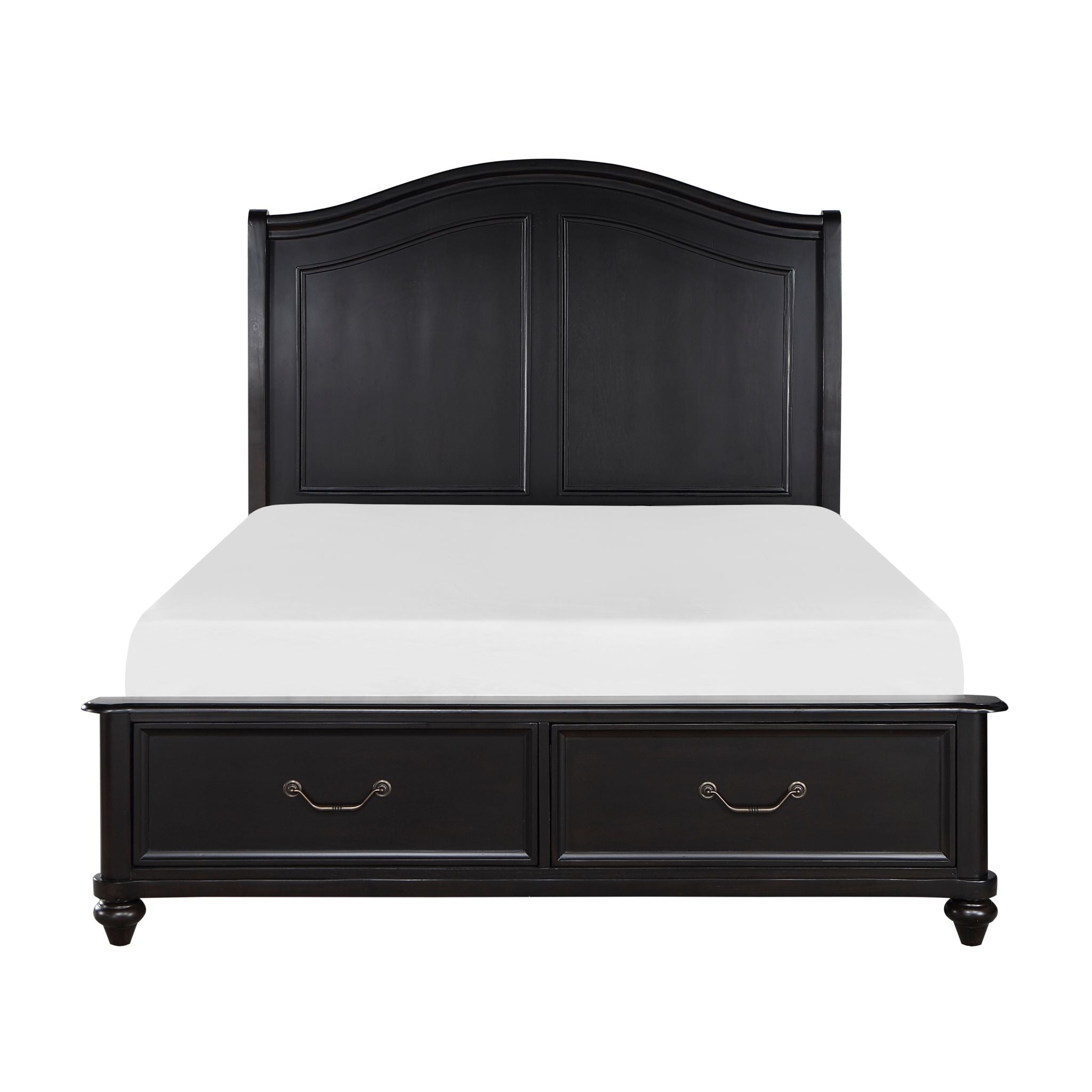 Herman Solid Wood Storage Bed Charcoal Brown 1420