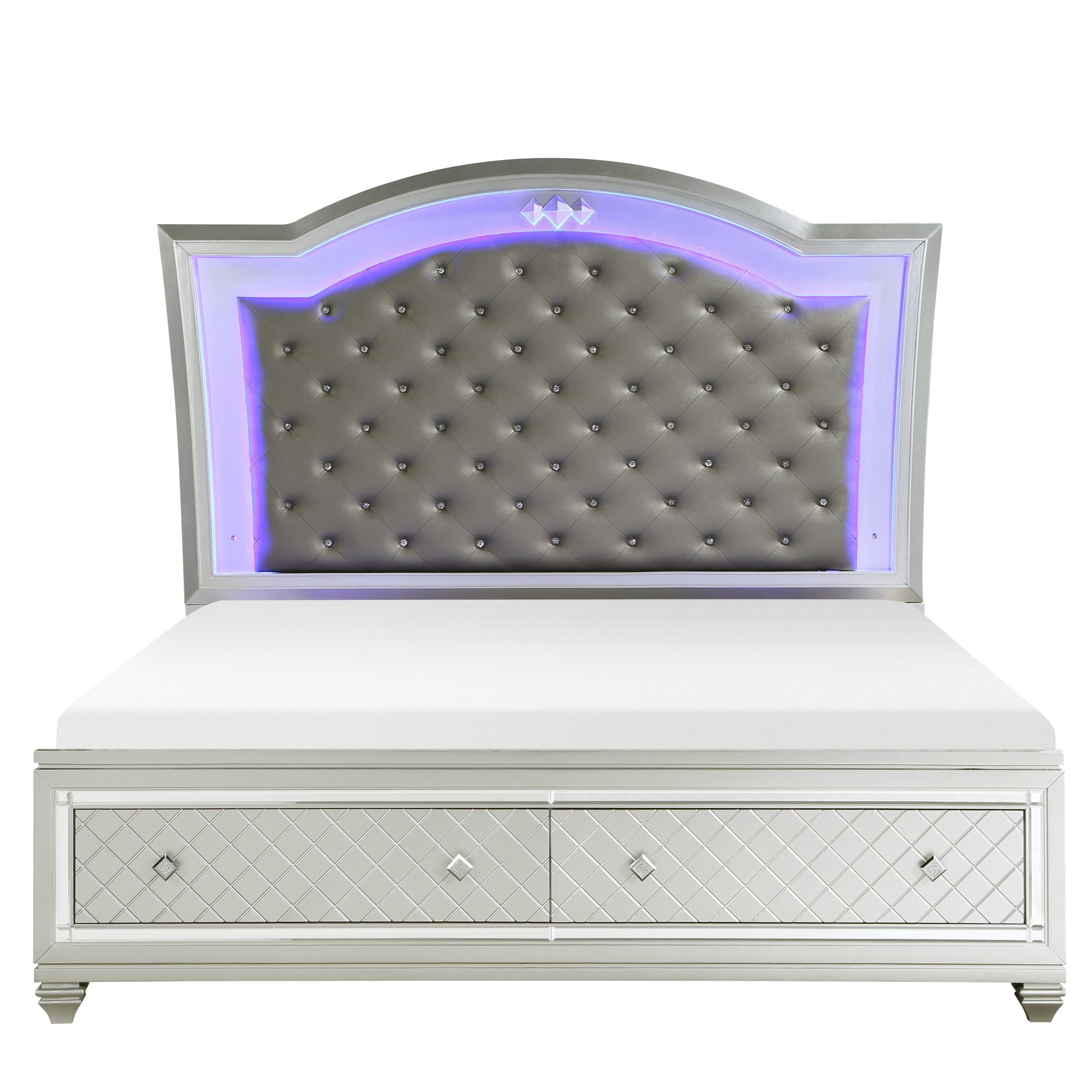 Leesa LED Upholstered Storage Bed 1430