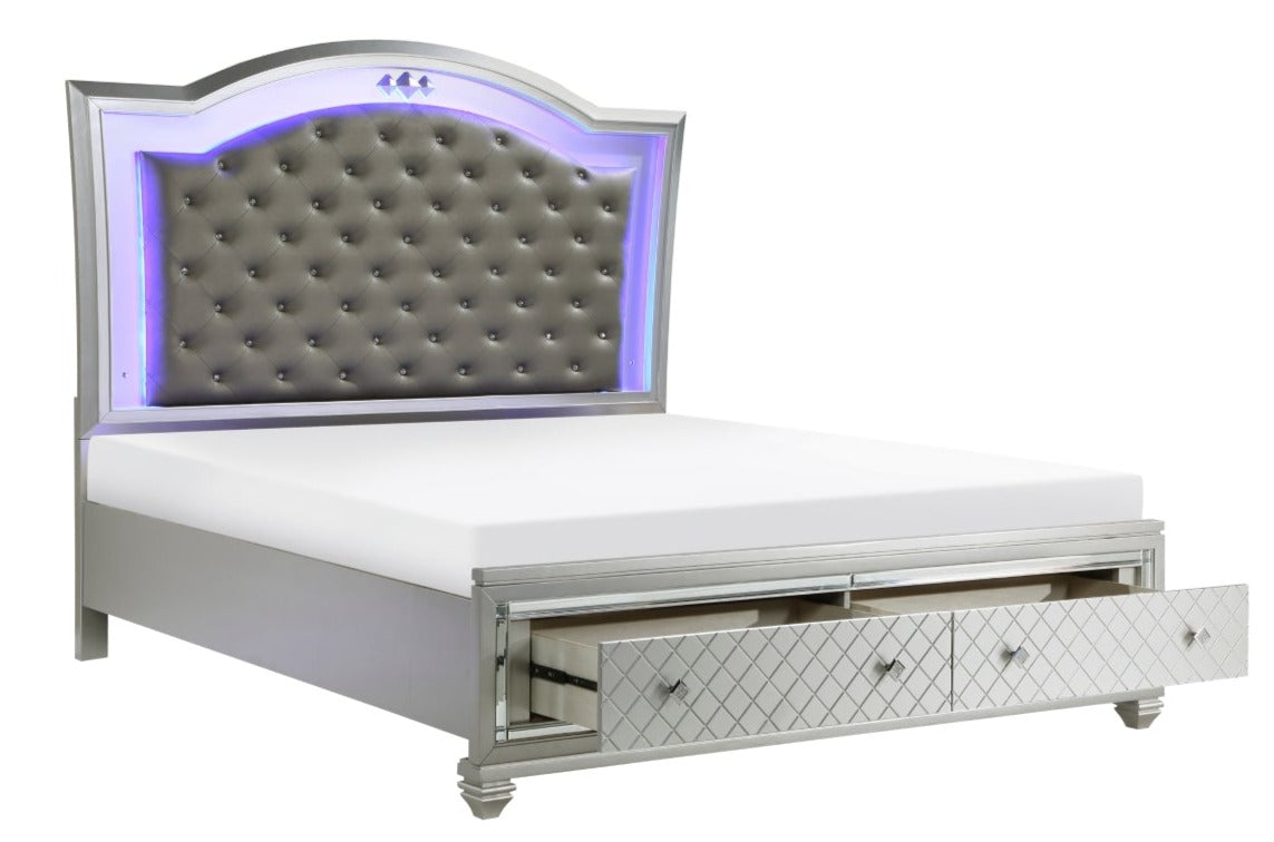 Leesa LED Upholstered Storage Bed 1430