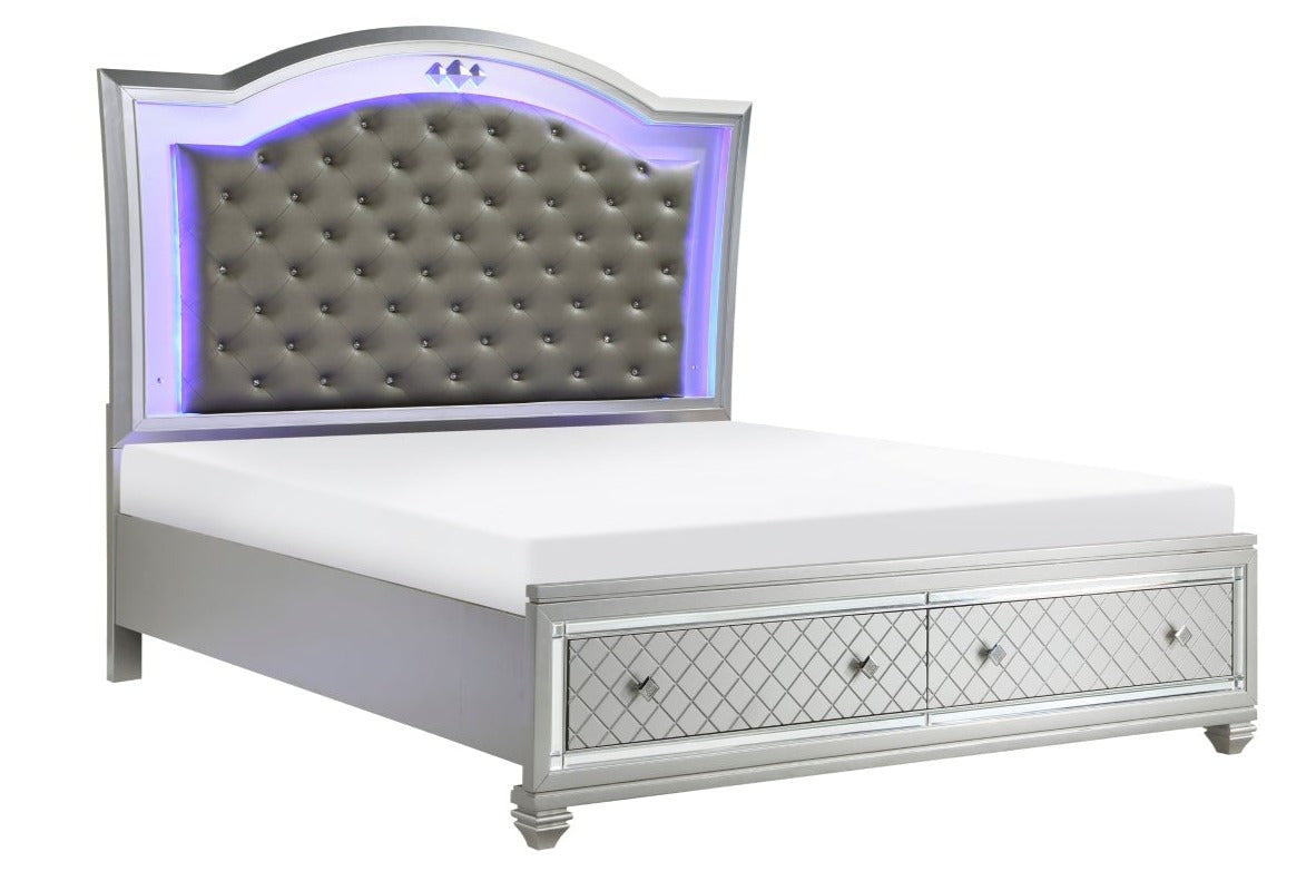 Leesa LED Upholstered Storage Bed 1430