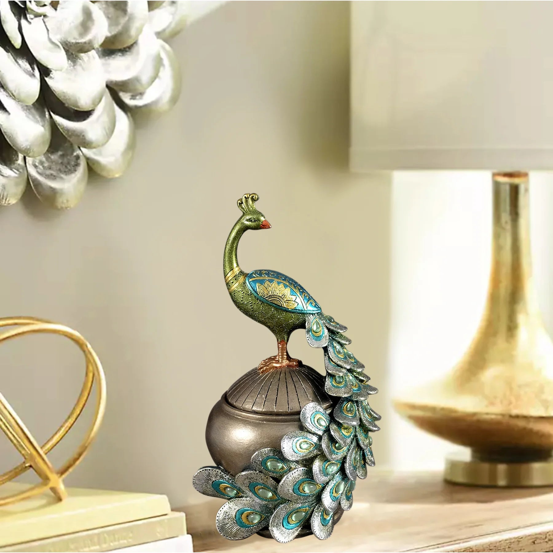 PEACOCK ON SPHERE EL 16-906