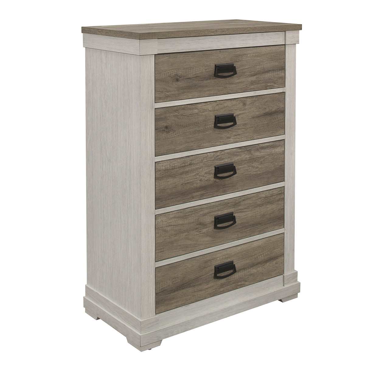 Arcadia Wooden Chest White & Weathered Gray 1677
