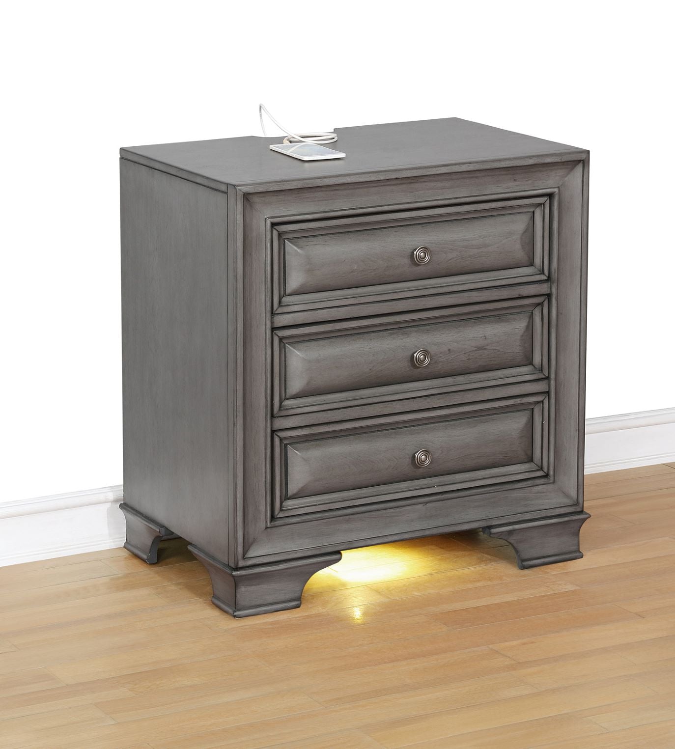 Milton Wooden Bedroom Set Grey 1701