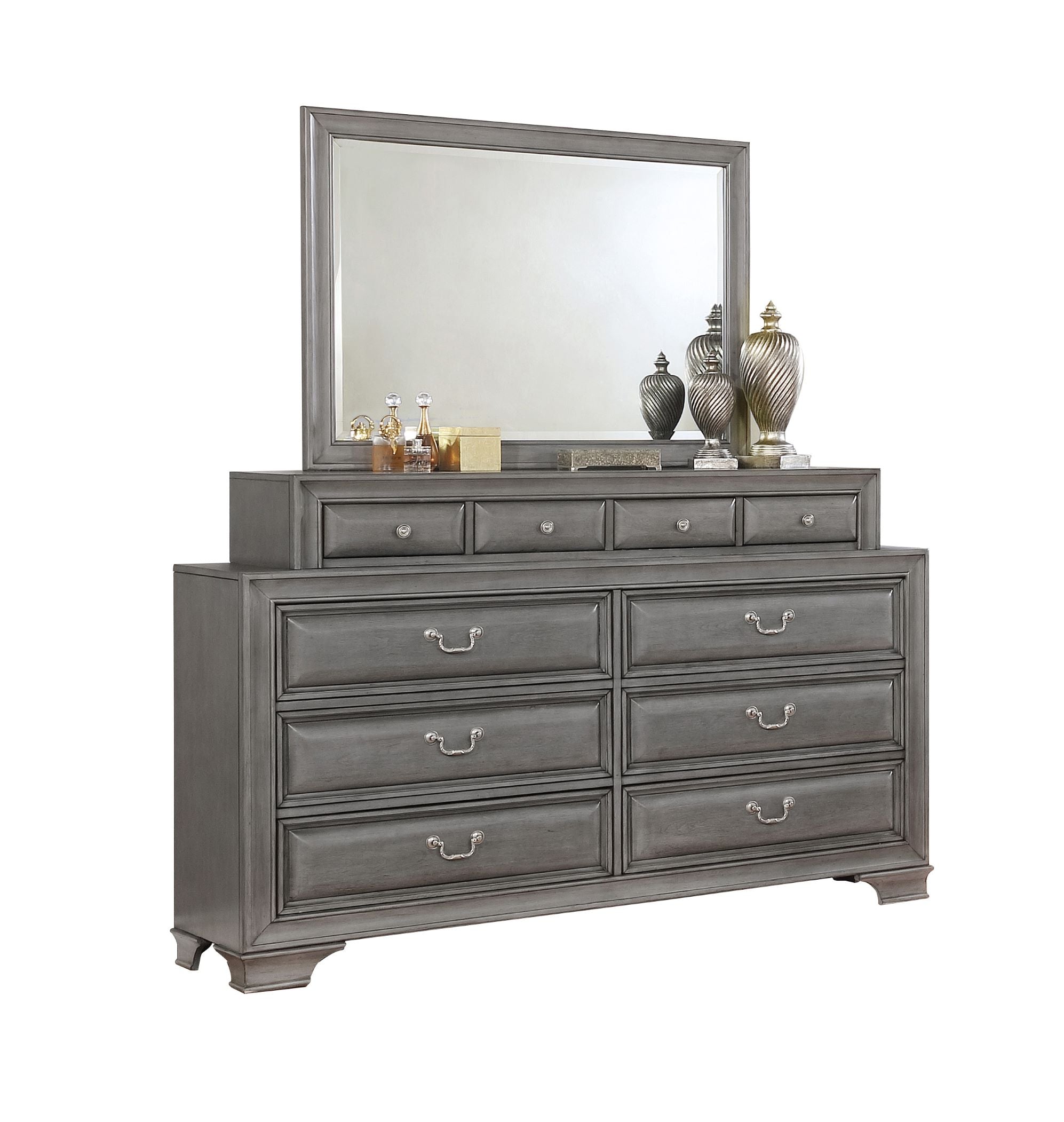 Milton Wooden Bedroom Set Grey 1701
