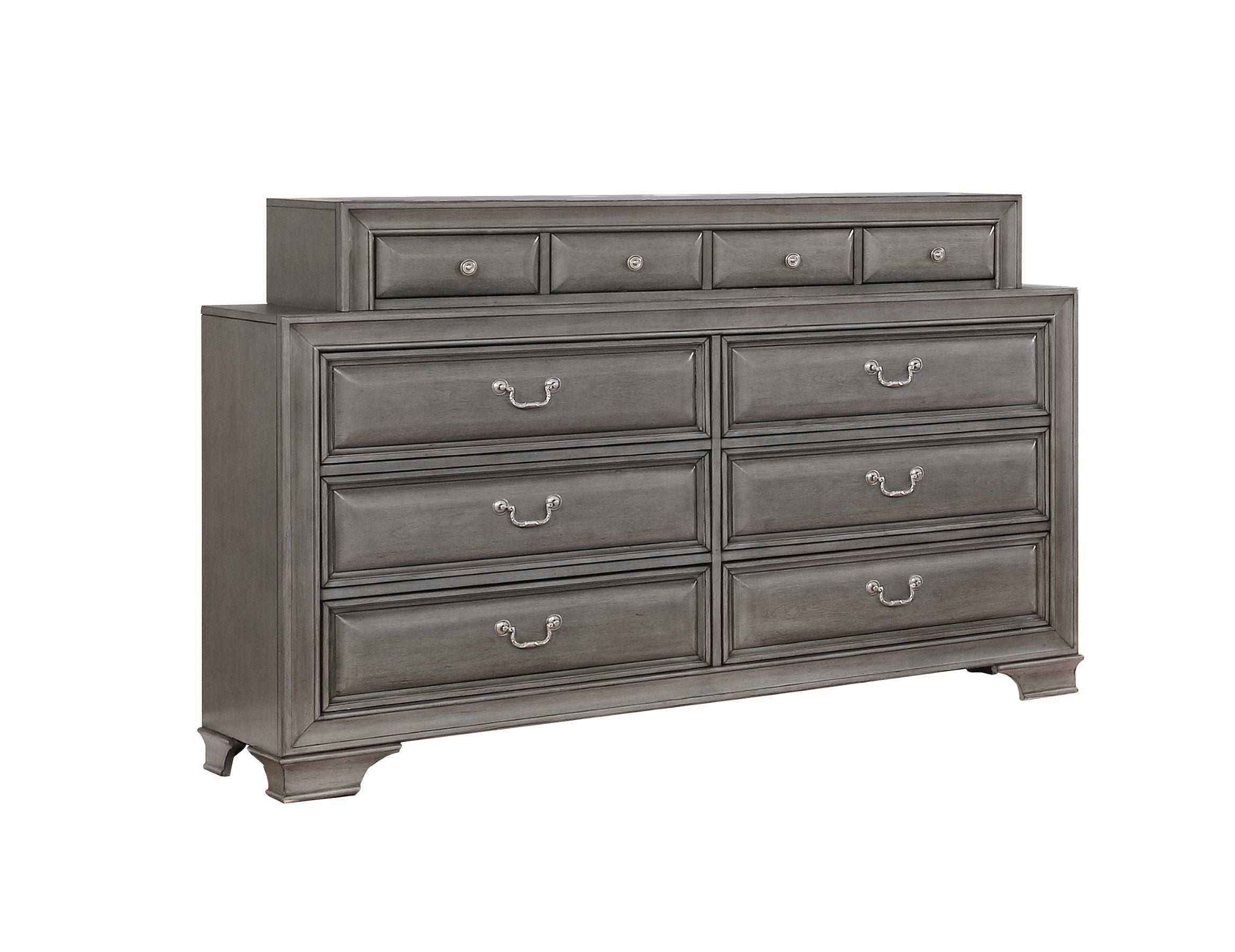 Milton Wooden Bedroom Set Grey 1701