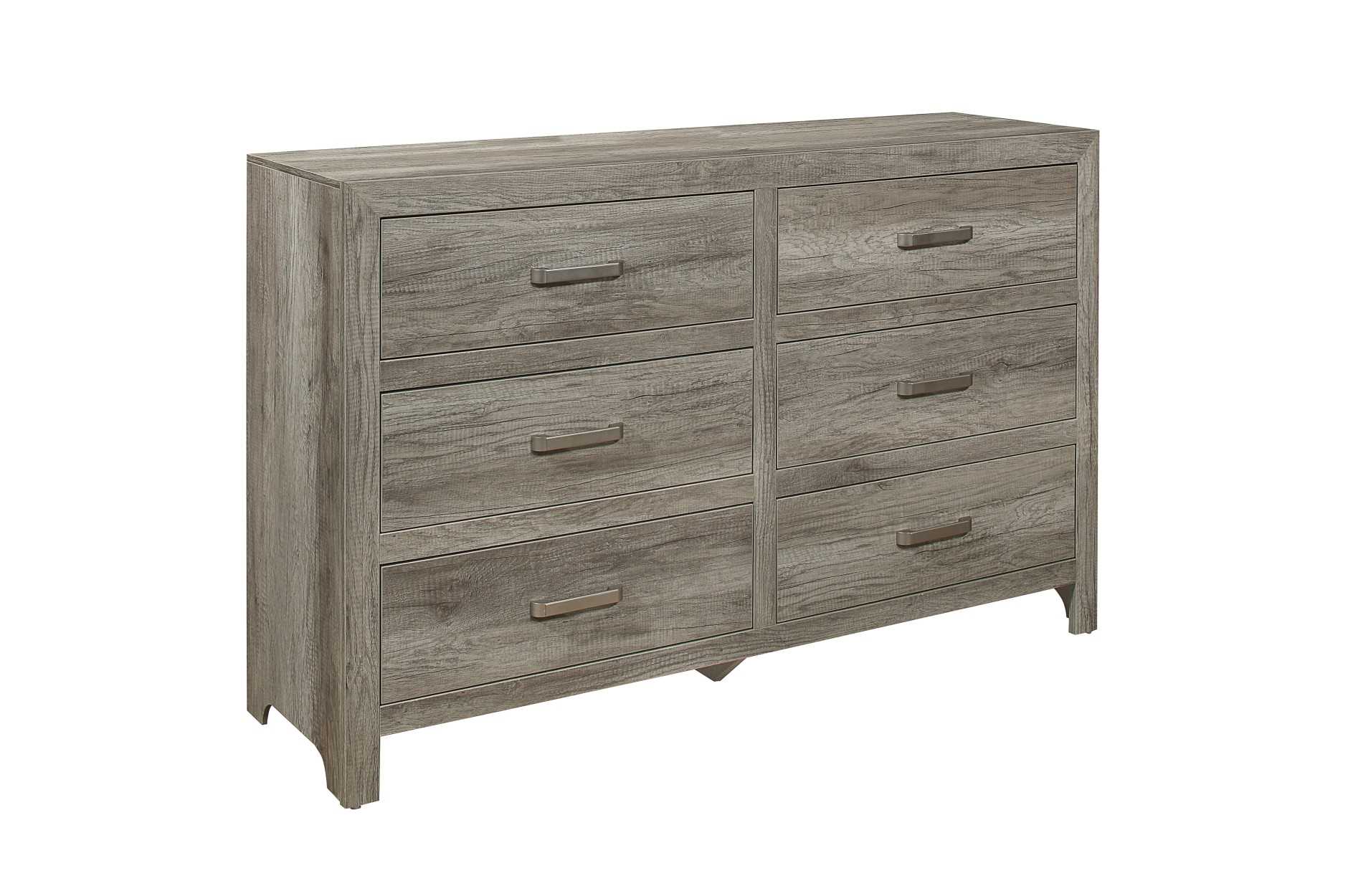 Grey Mandan Wooden Dresser & Mirror 1910GY