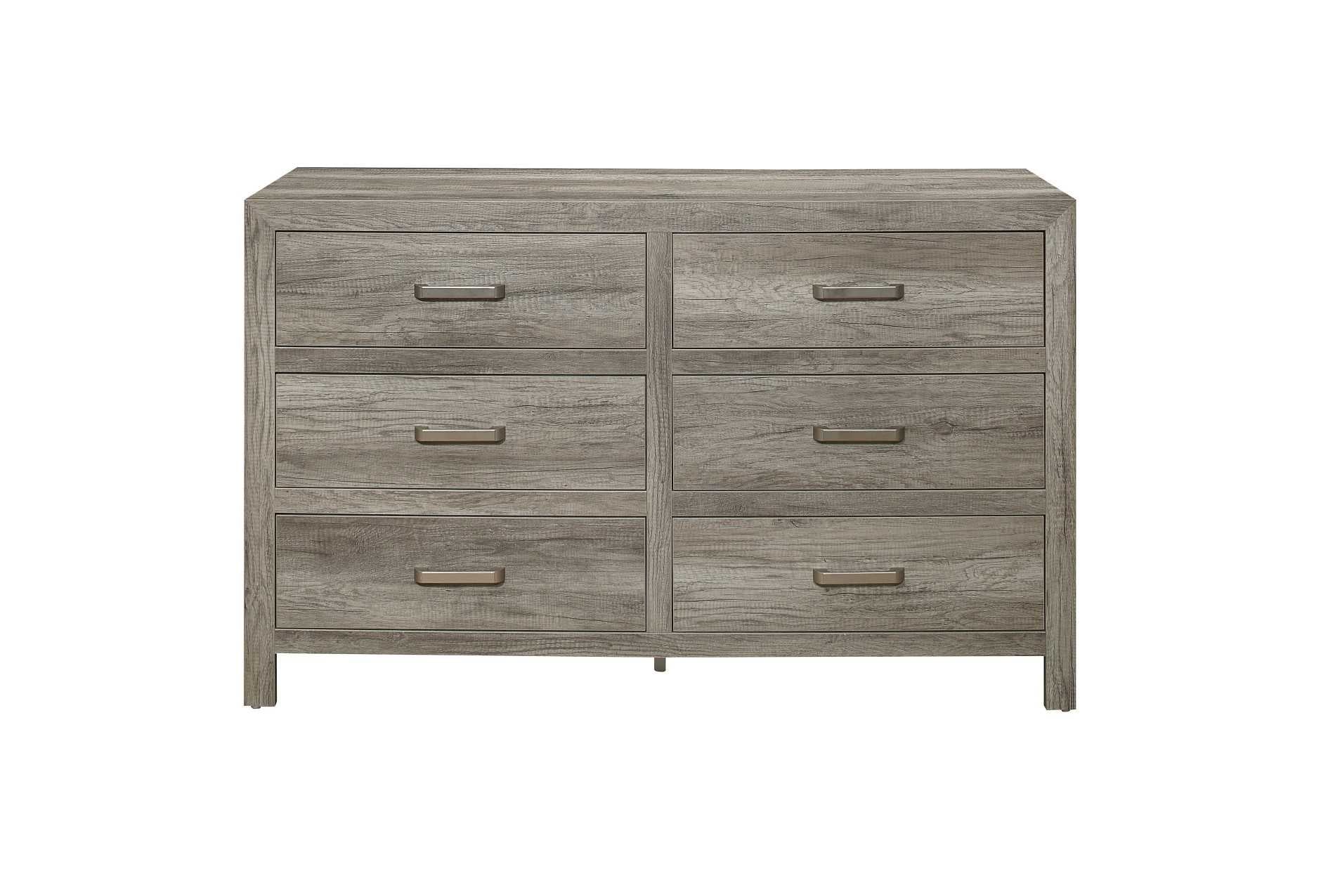 Grey Mandan Wooden Dresser & Mirror 1910GY