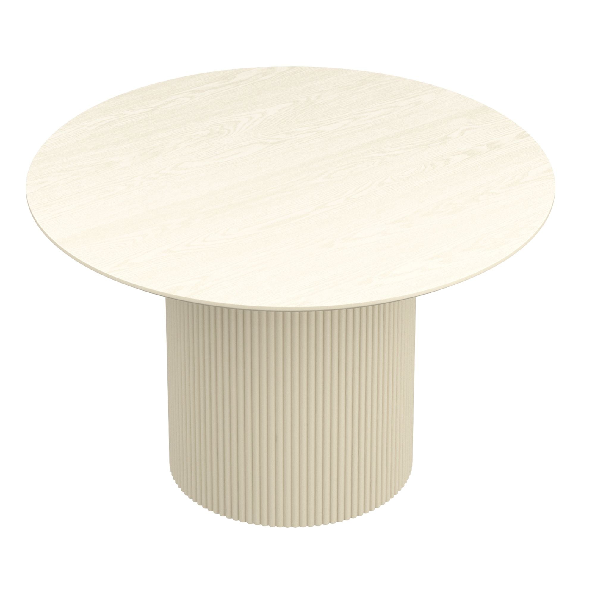 Tovas Wooden Round Dining Table in Ivory 201-782IV