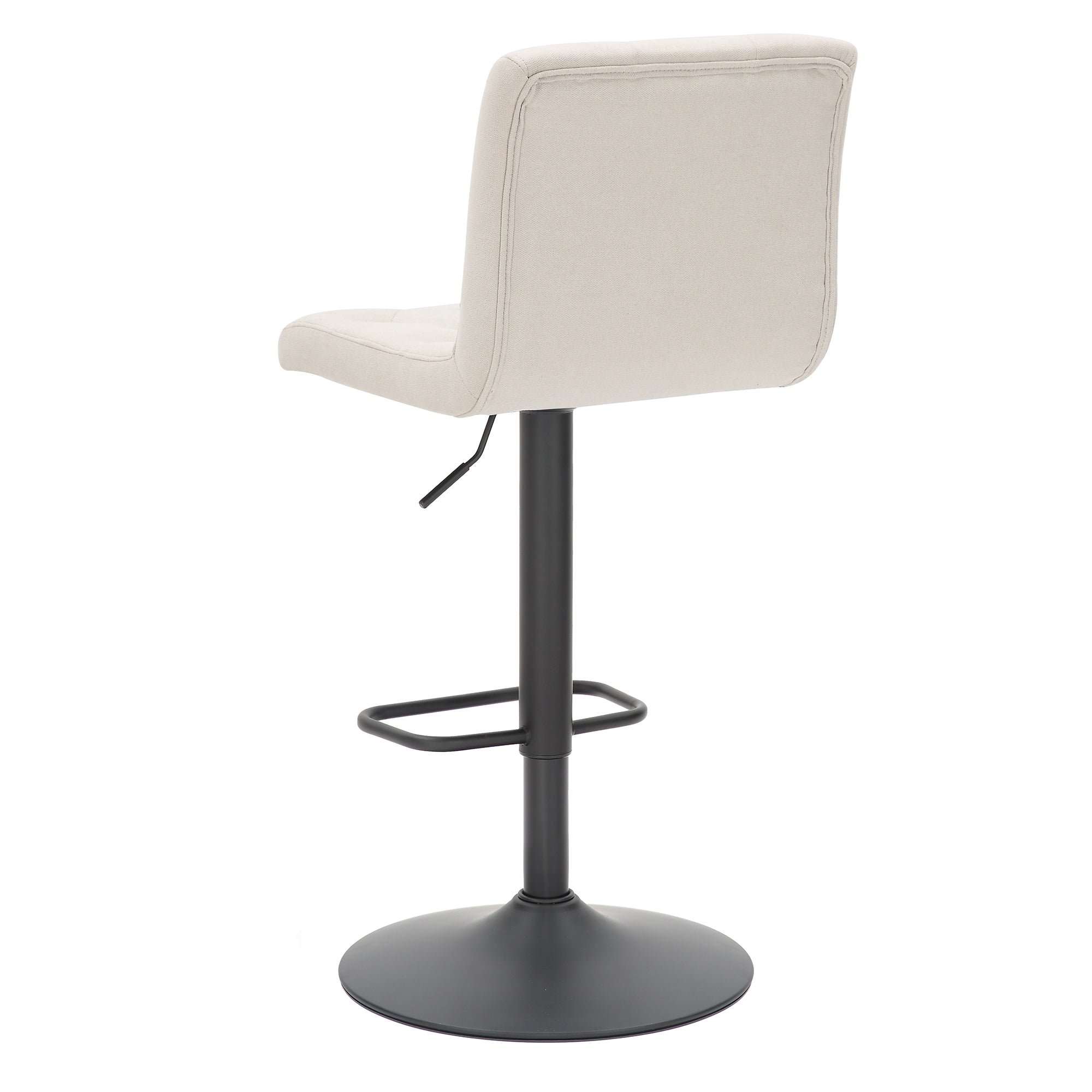 Dex Adjustable Air Lift Stool, Set of 2 in Beige and Black 203-153BG