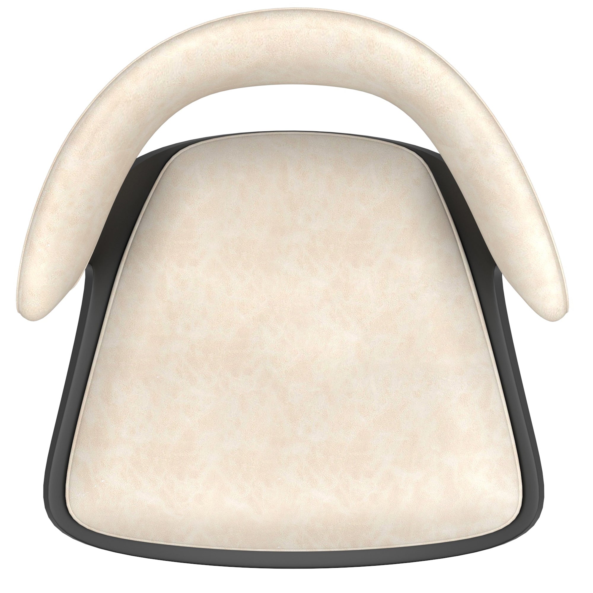 Rover Adjustable Air Lift Stool in Ivory and Black 203-554IV