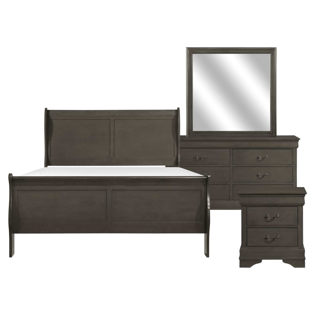 Mayville Wooden Bedroom Set Grey 2147SG