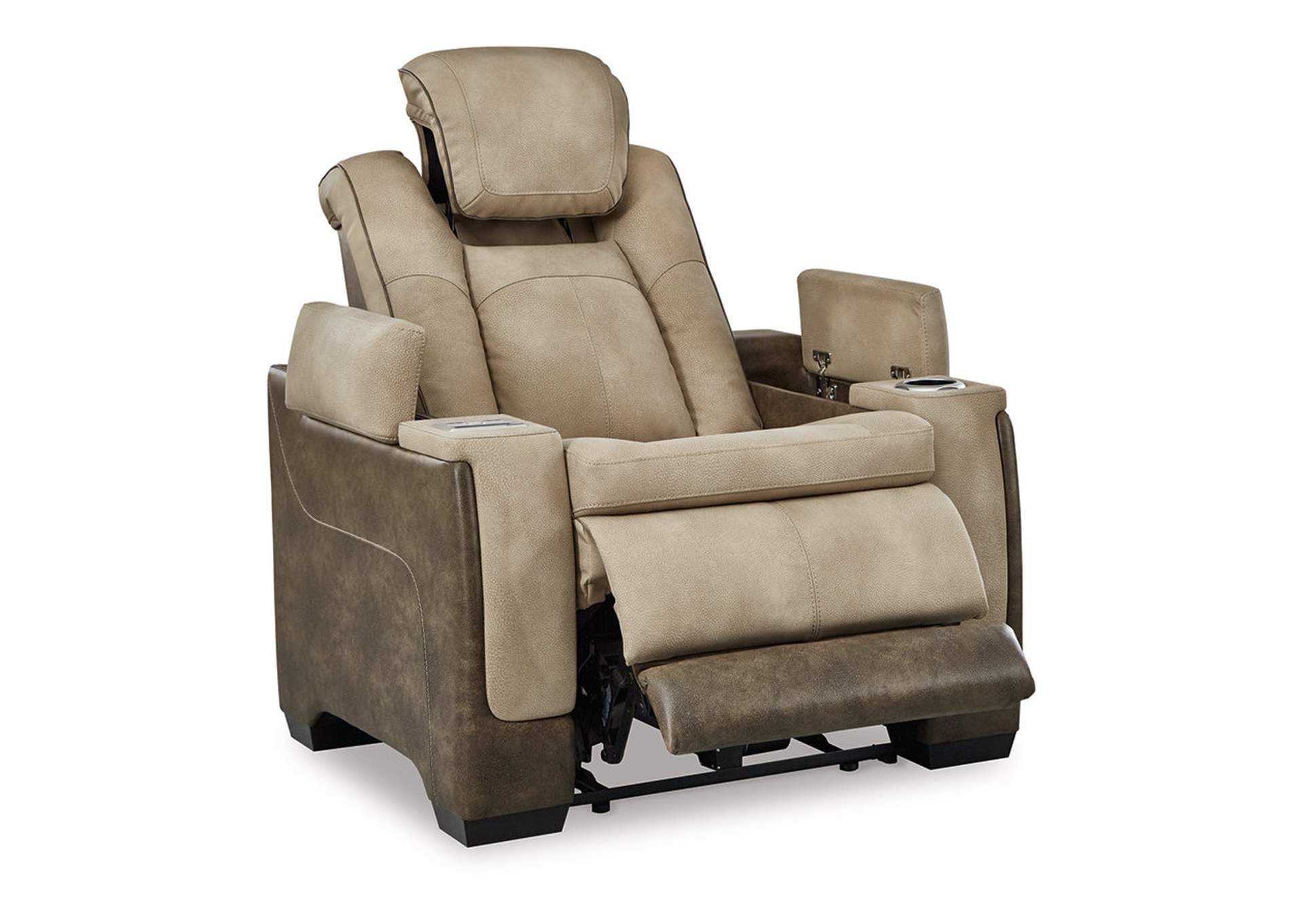 Woodco Two Tone Power Recliner Sofa Set 7800
