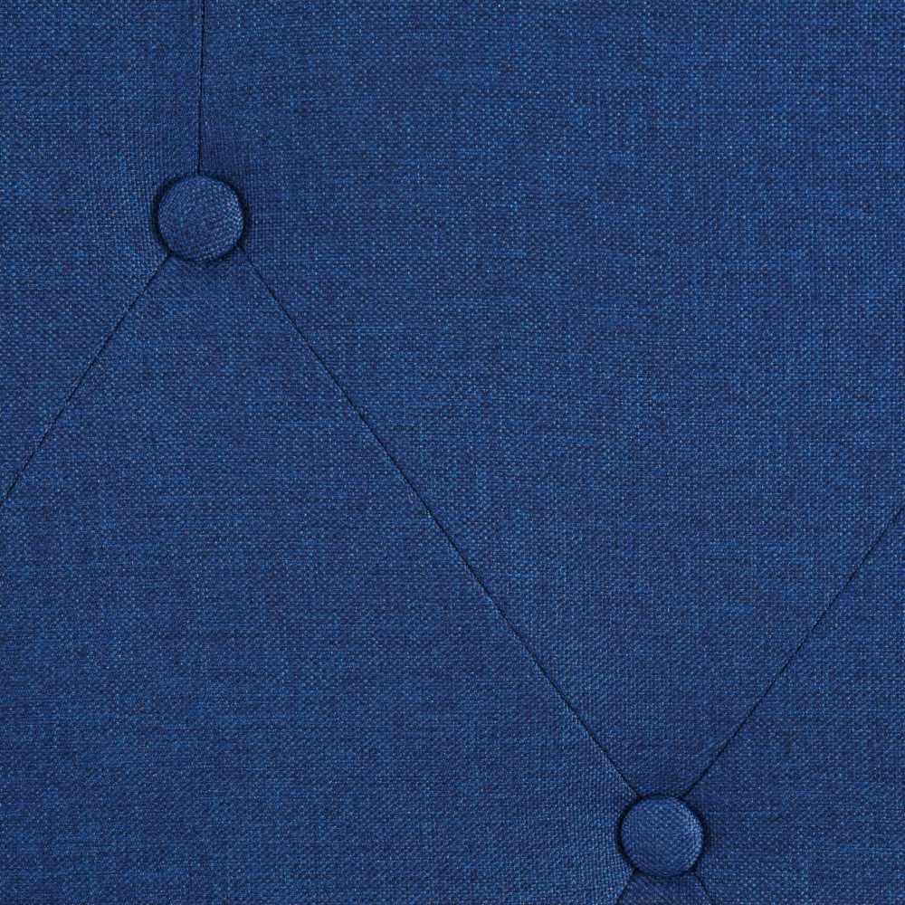 Blue Fabric Platform Bed T2366B