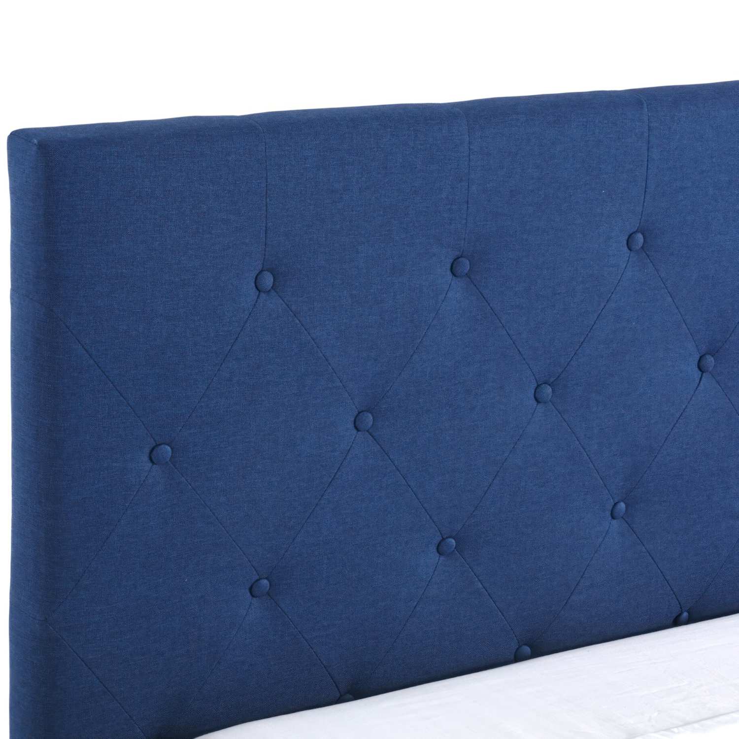 Blue Fabric Platform Bed T2366B