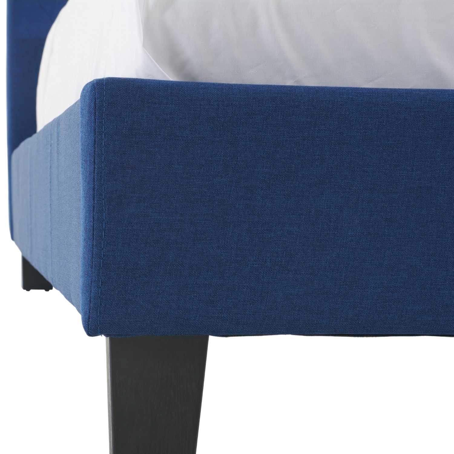 Blue Fabric Platform Bed T2366B