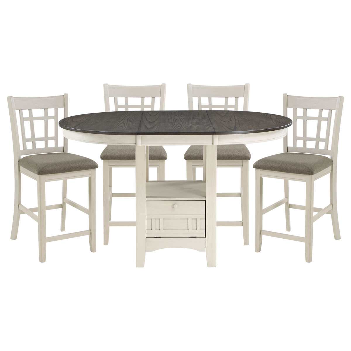 Junipero White Counter Height Dining Set 2423-36