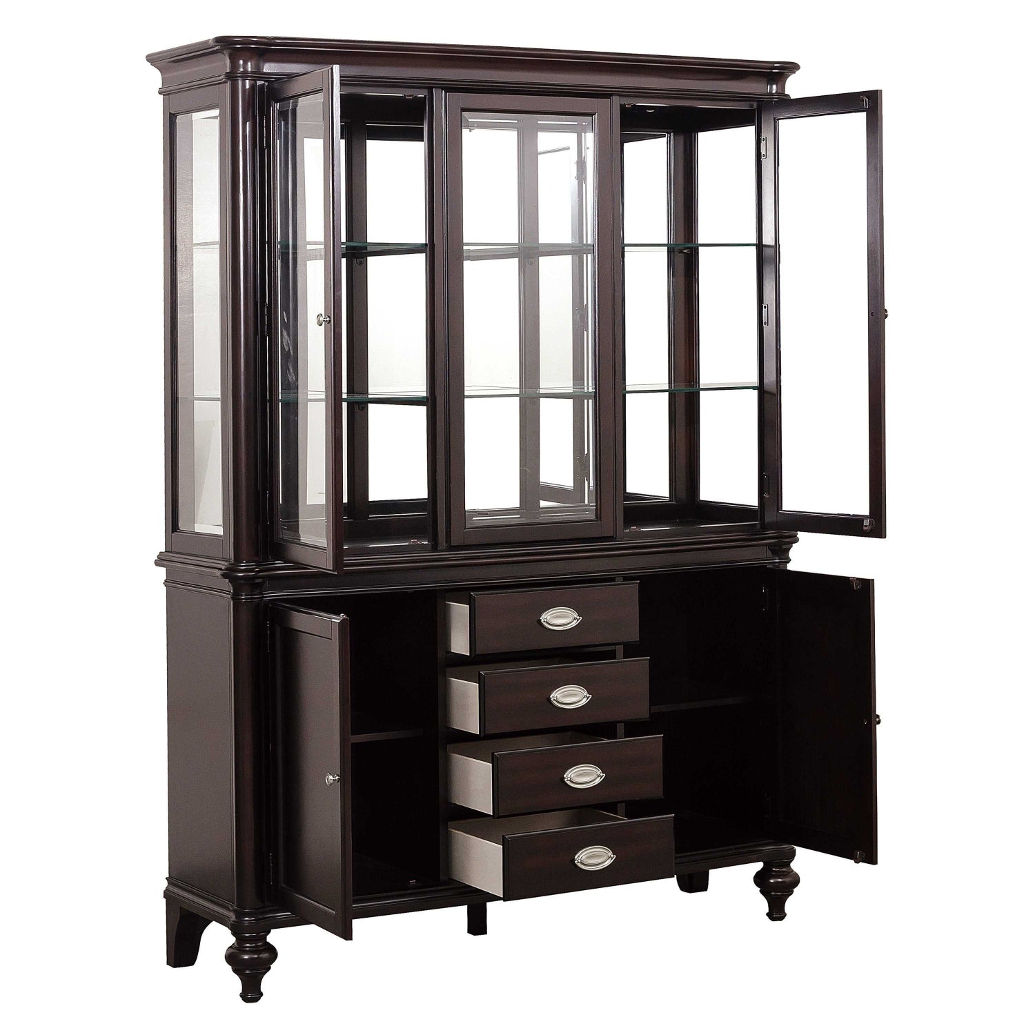 Dark Cherry Buffet & Hutch