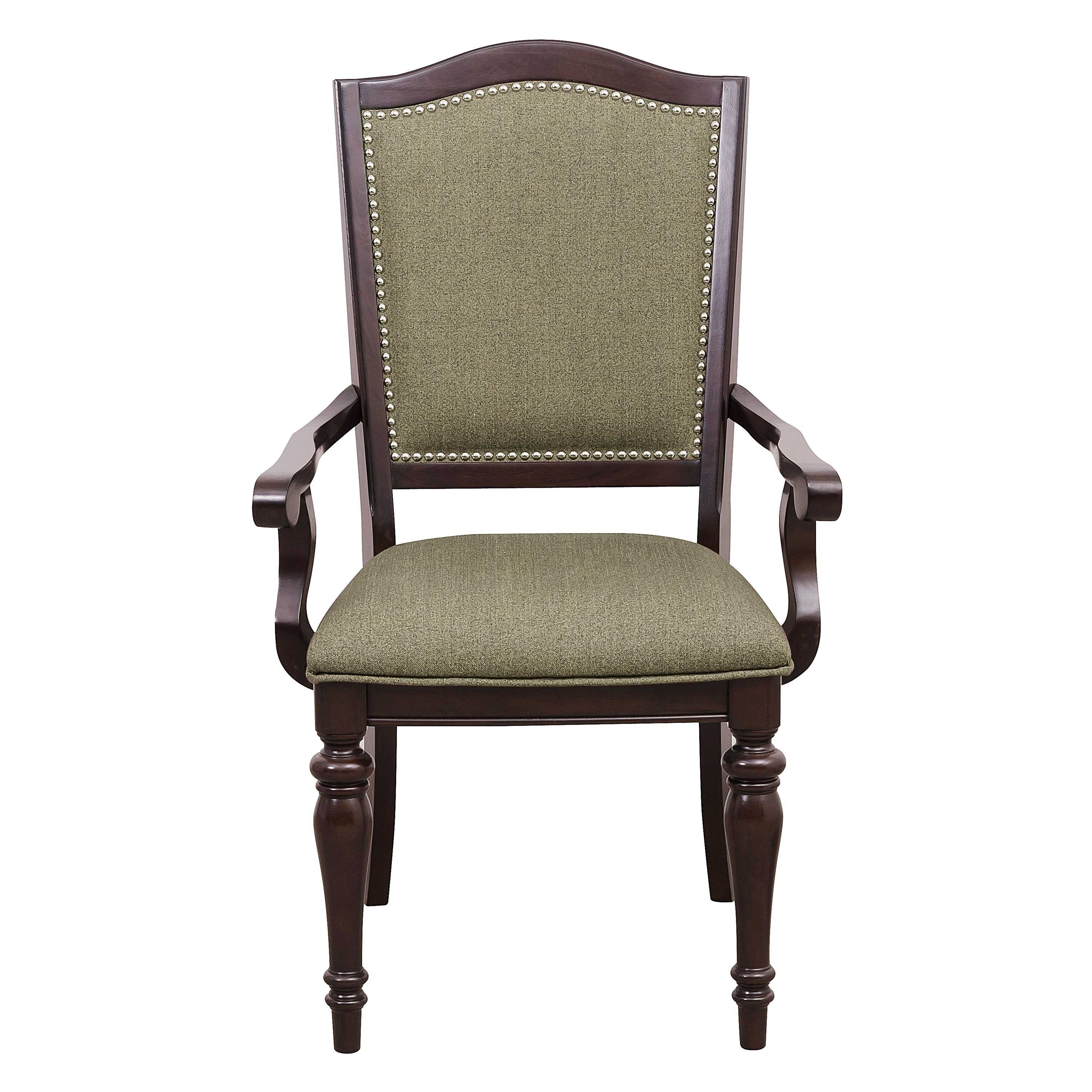 Marston Dark Cherry Arm Chair Set Of 2 2615