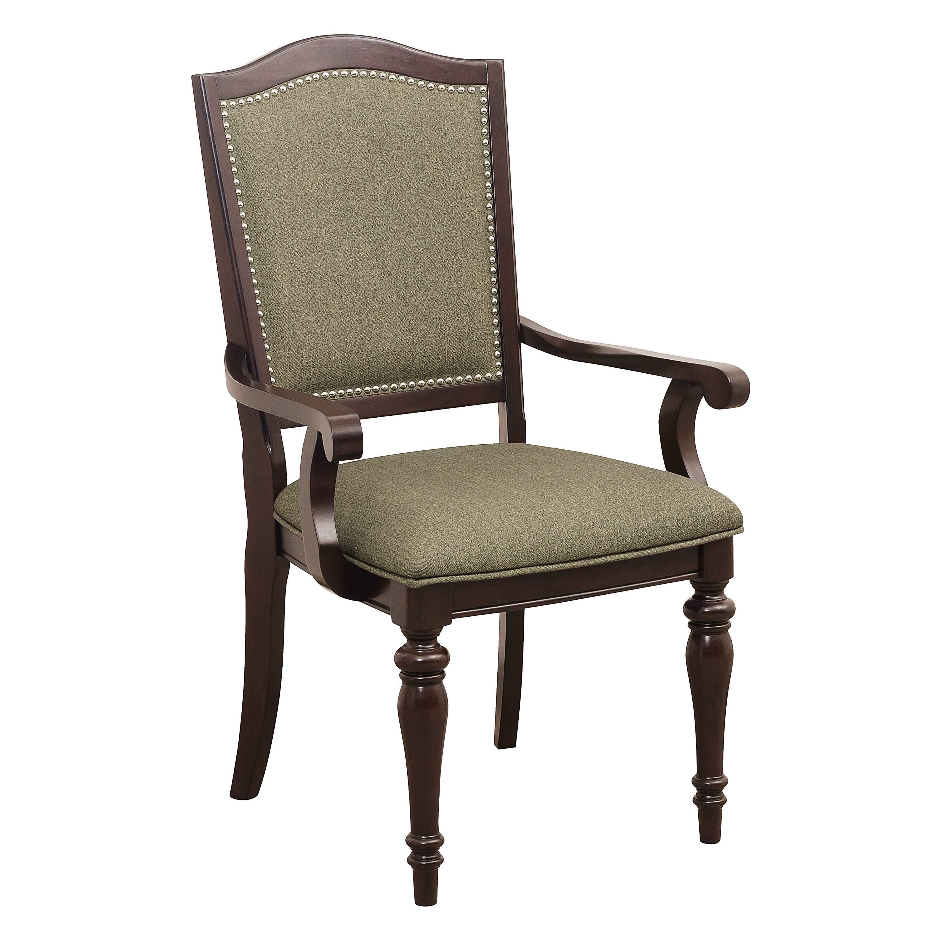 Marston Dark Cherry Arm Chair Set Of 2 2615