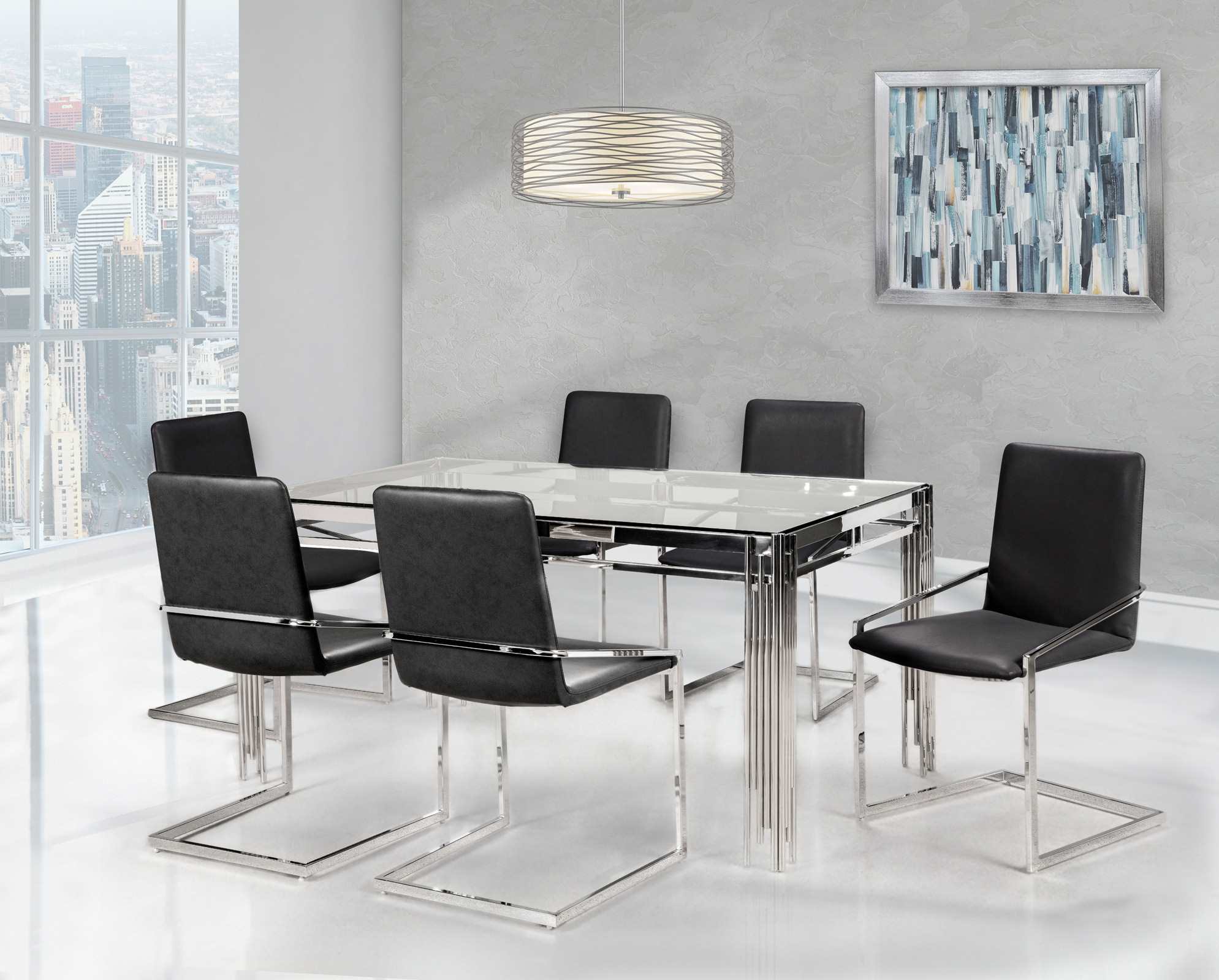 Porfirio Dining Collection Black 3645-59/3656S