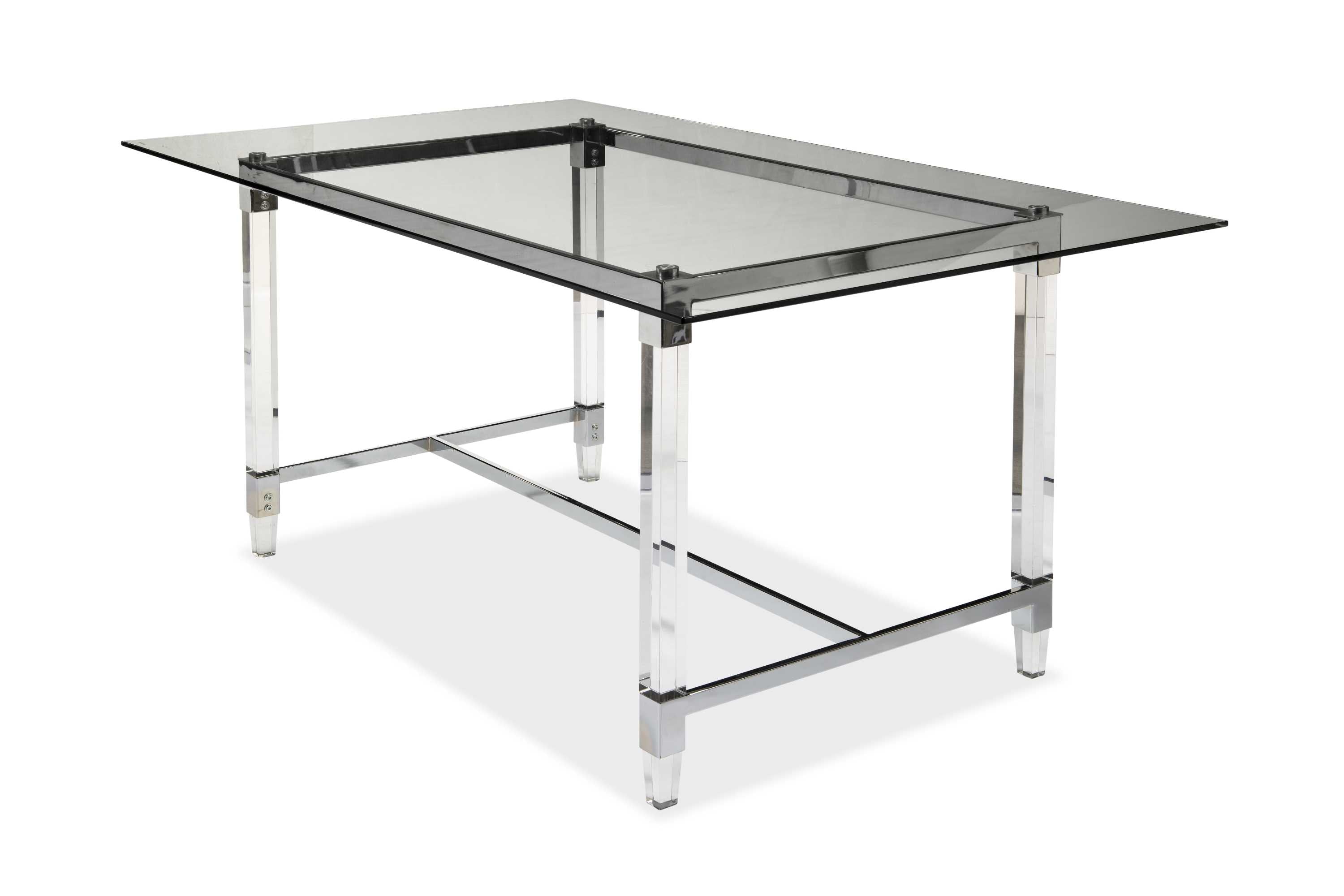 Lyrica Rectangular Tempered Glass Dining Set Grey 3656-64