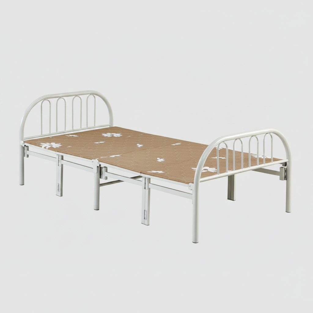 39″ White Tri-Fold Bed 665