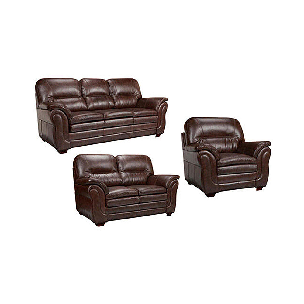 Canadian Made Leather Neptune Umber Loveseat 4000