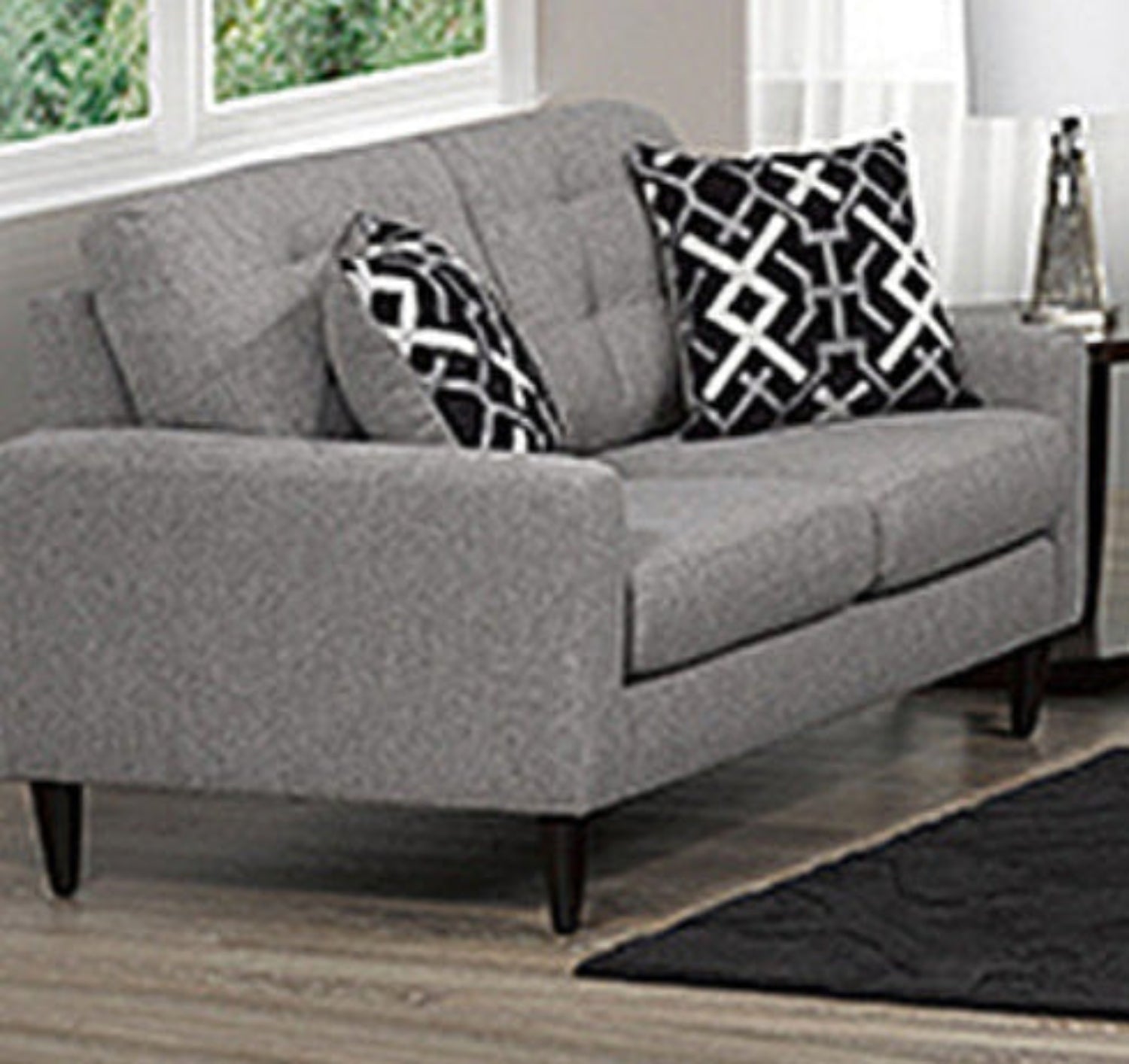 Canadian Made Rebel Gravel Loveseat 4326