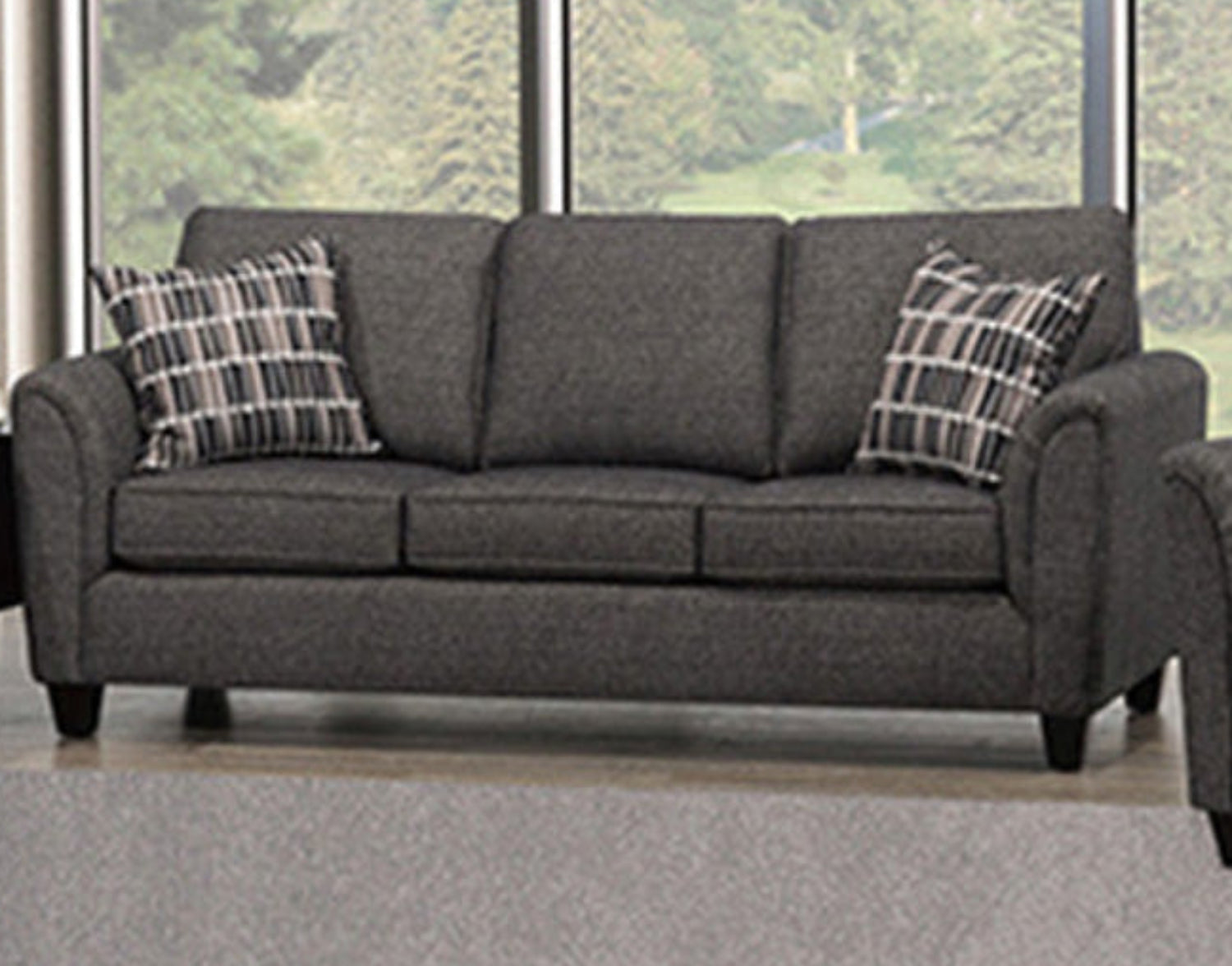 Canadian Made Concan Charcoal Sofa 4328