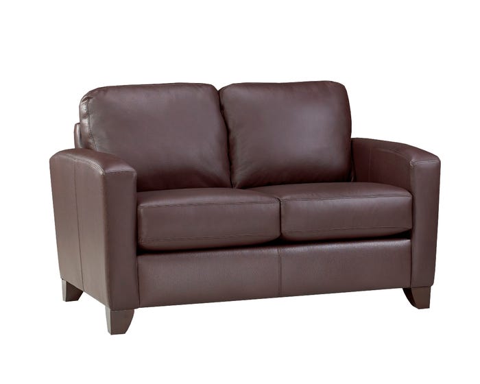 Canadian Made Genuine Leather Zurick Chocolate Sofa Collection 4375