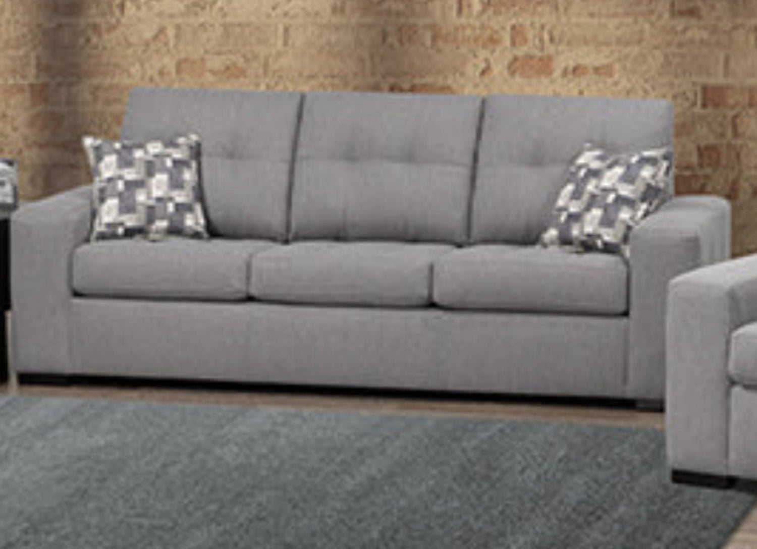 Canadian Made Pennylane Silver Sofa 4328