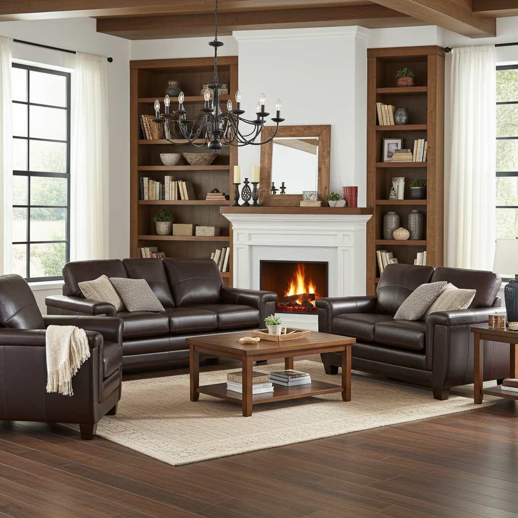 Canadian Made Zurick Cranberry Loveseat 4395