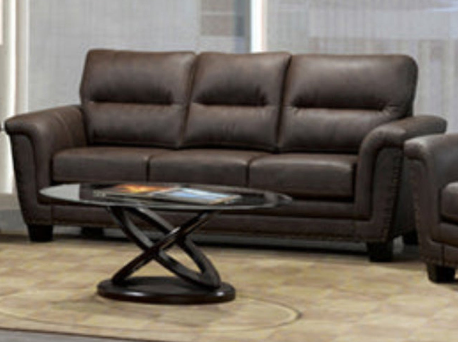 Canadian Made Bedford Brown Sofa 4415