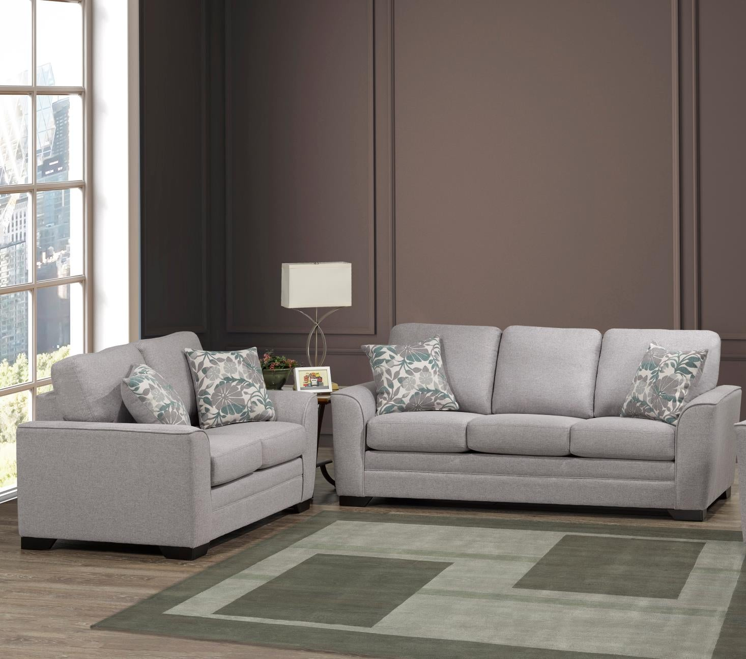 Pearson Canadian Made Sofa Set Rayado Smoke 4416