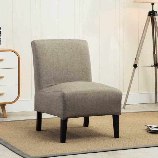 Accent Chair Grey Fabric 453FS-GY