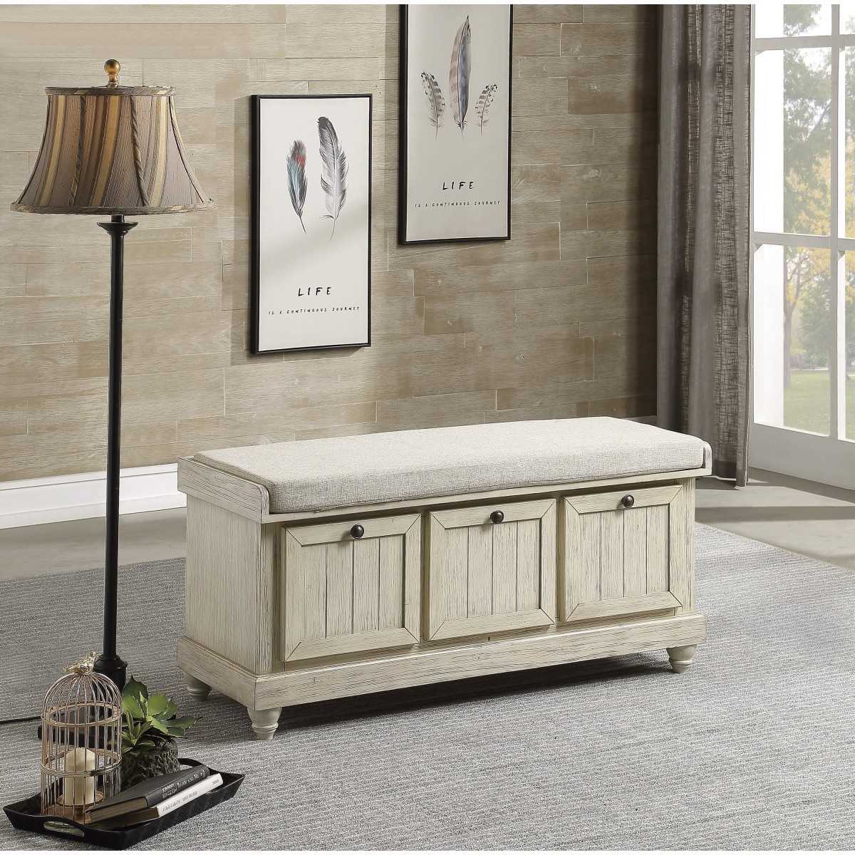 Lift Top Storage Bench 4586W
