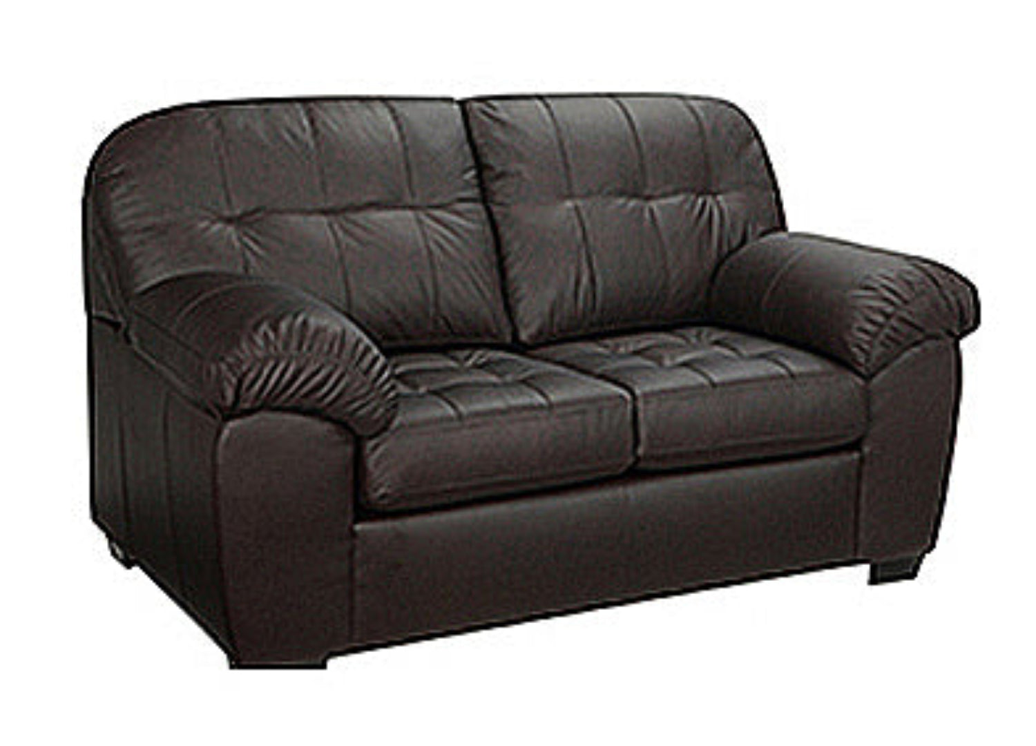 Canadian Made Genuine Leather Zurick Chocolate Loveseat 4800