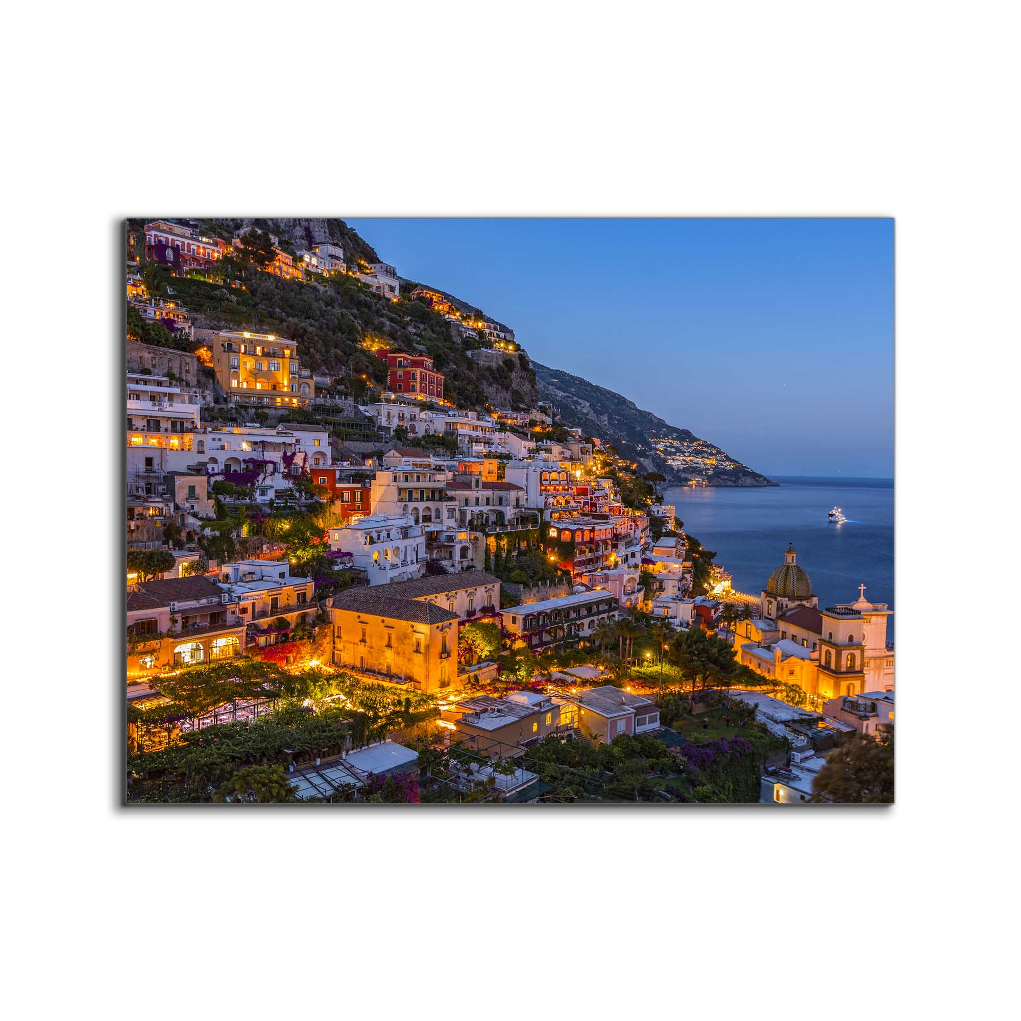 Vibrant Amalfi Coast Canvas Art 36" x 48"