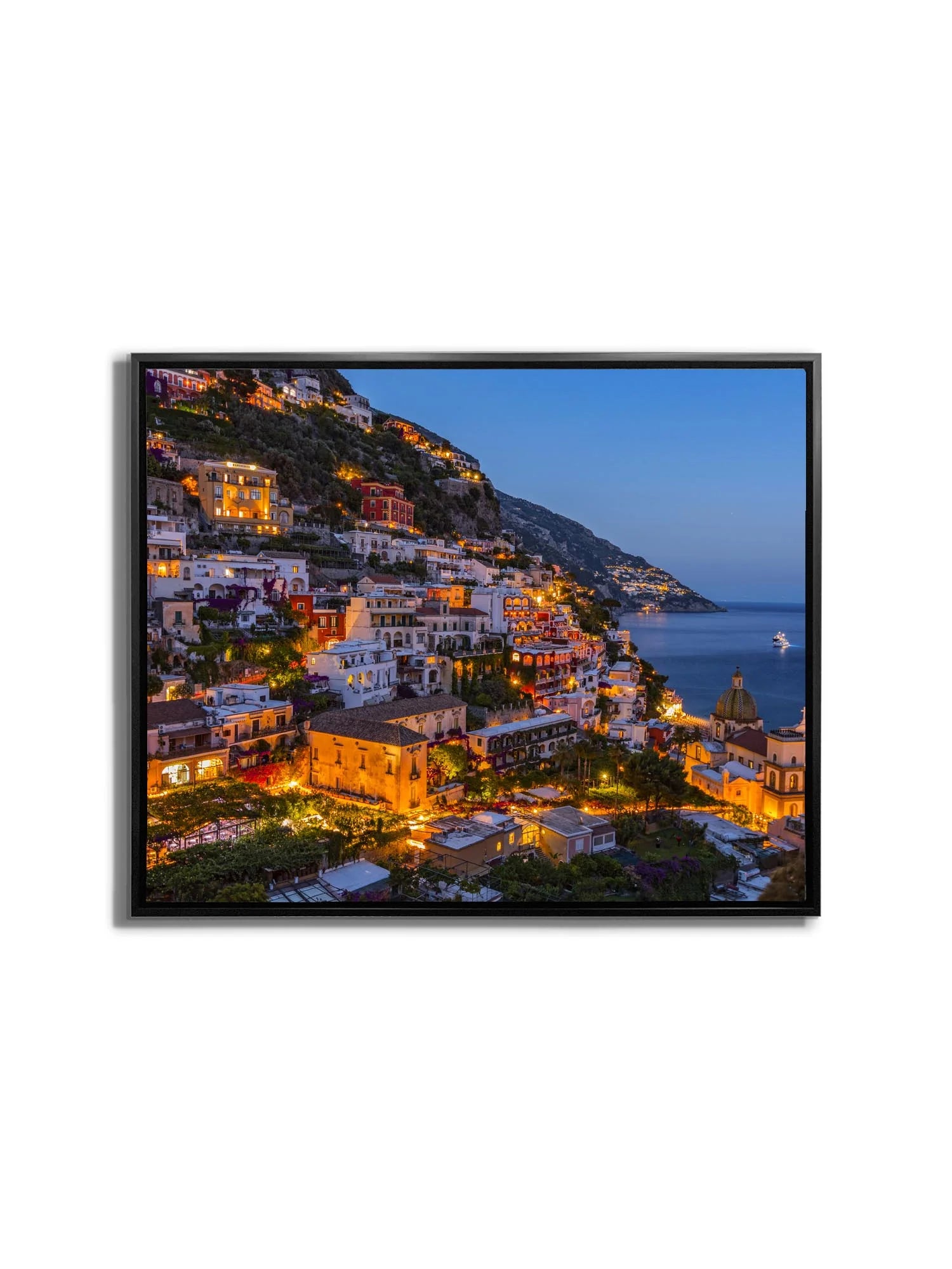 Vibrant Amalfi Coast Canvas Art 36" x 48"