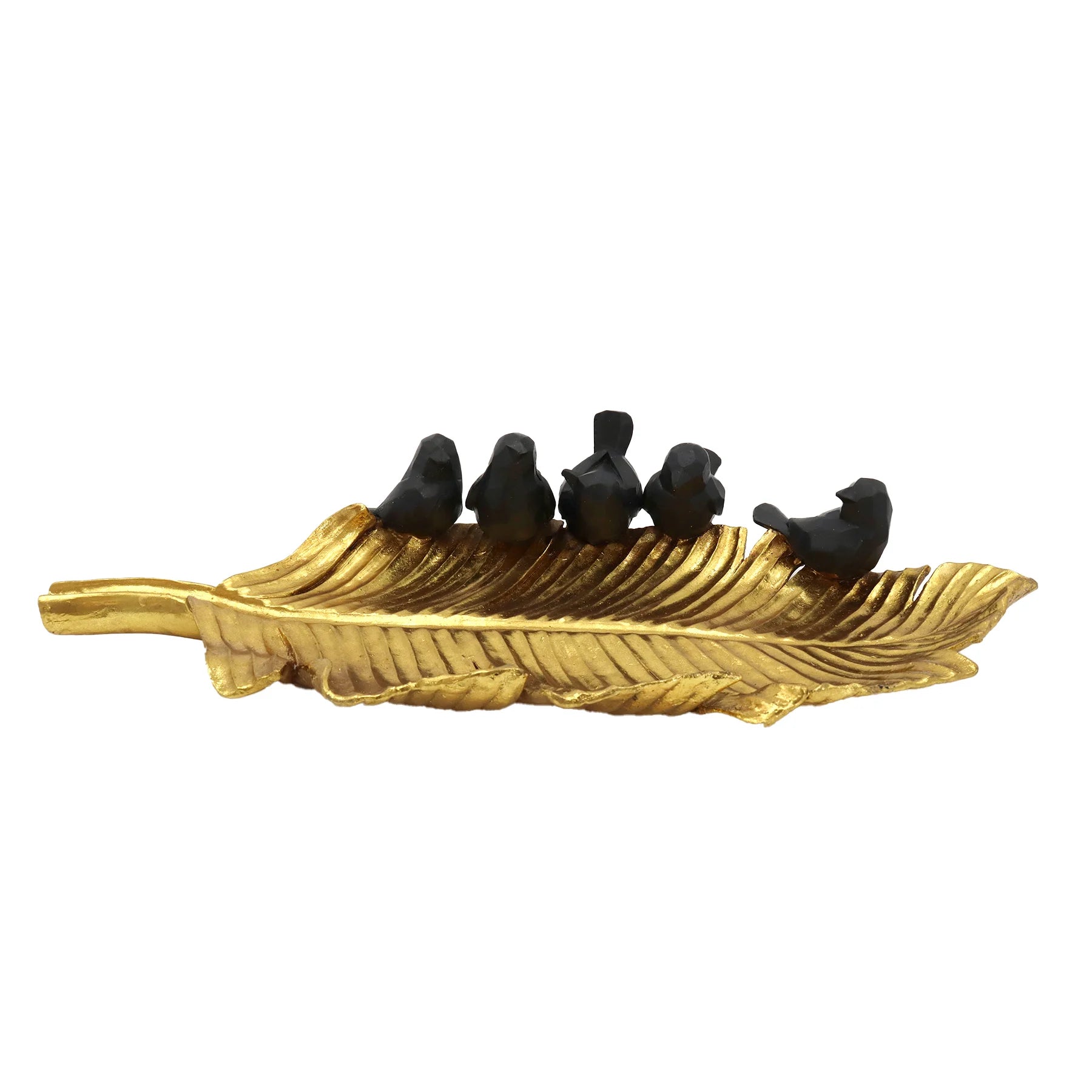 BIRDS W/GOLD LEAF BOWL DECOR EL 50-515
