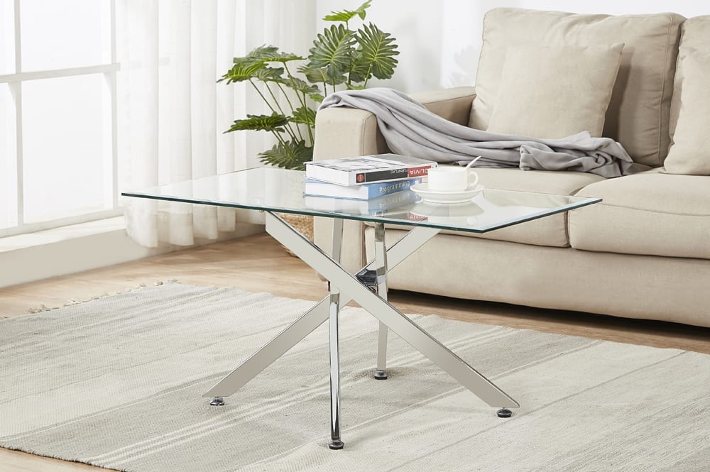 3PC Glass Coffee Table Set T 5005