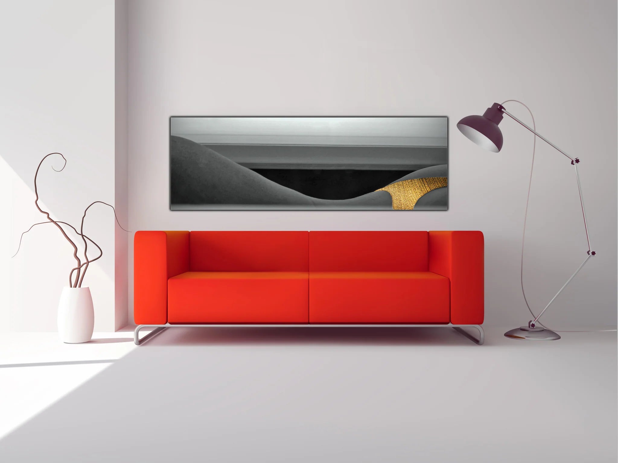 " Curves "Canvas Art 72" X 24"