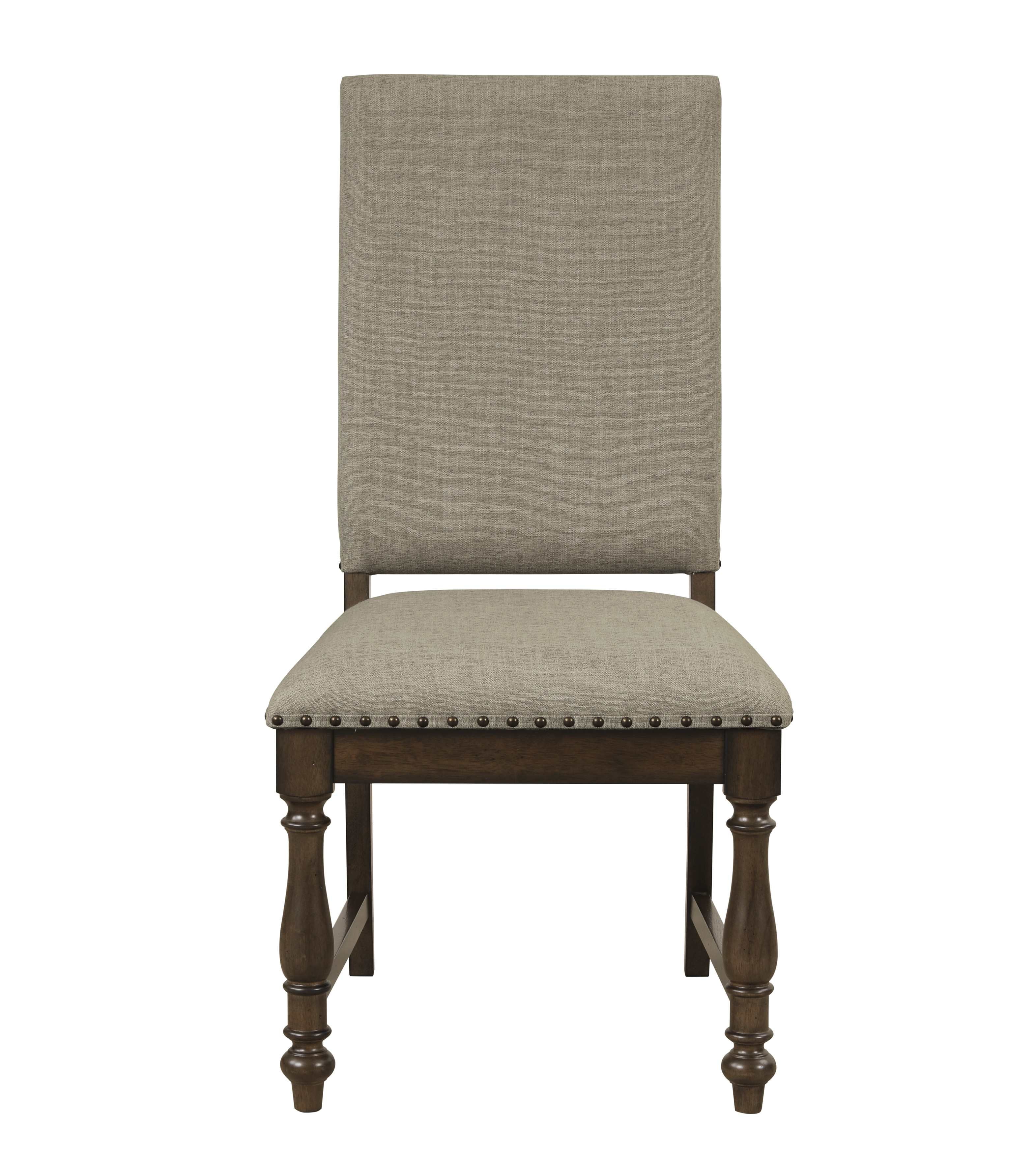 Stonington Fabric Dining Chair with Nailhead Trim Set of 2 5703