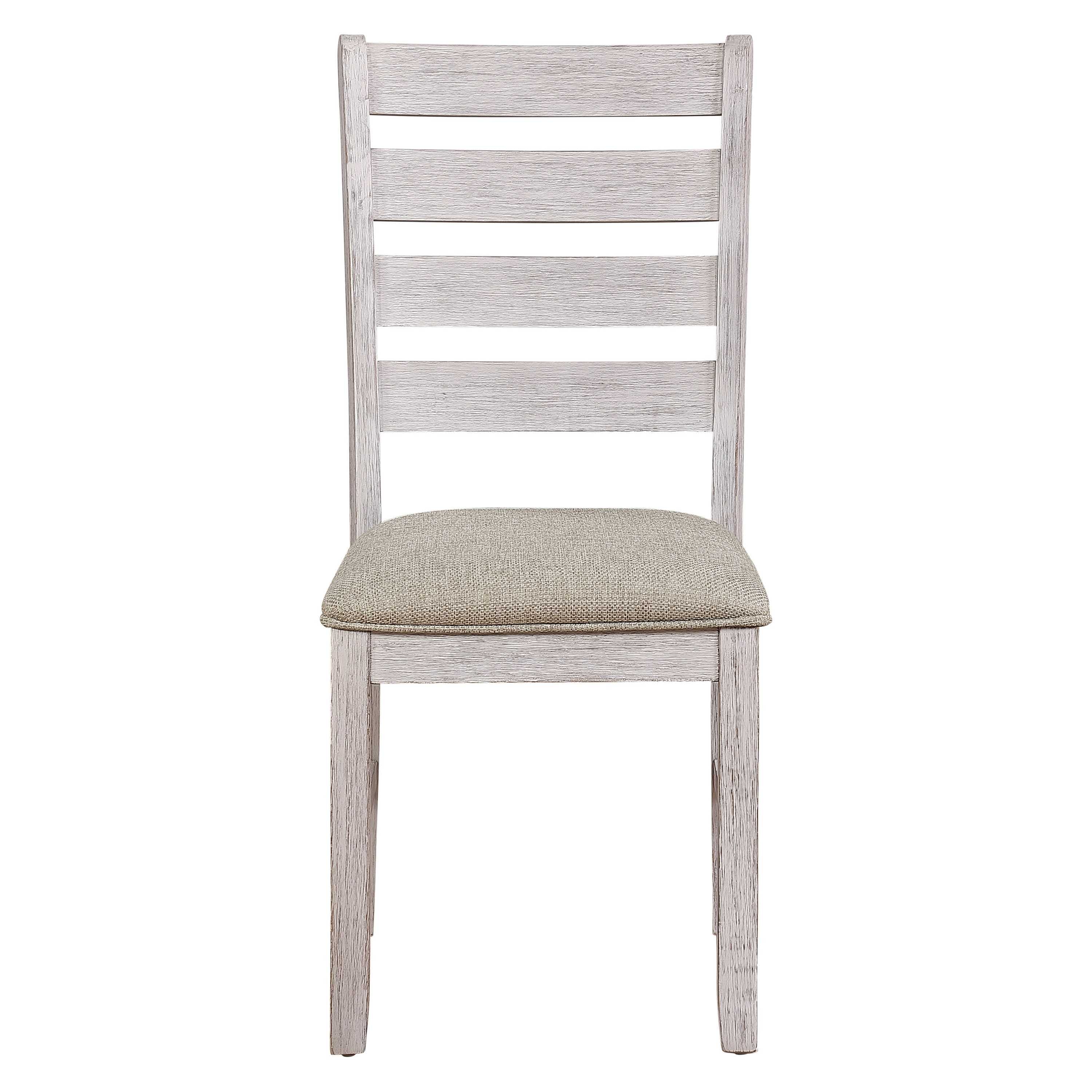 Ithaca Wooden Dining Chair Grayish White and Brown Set Of 2 5769W-60
