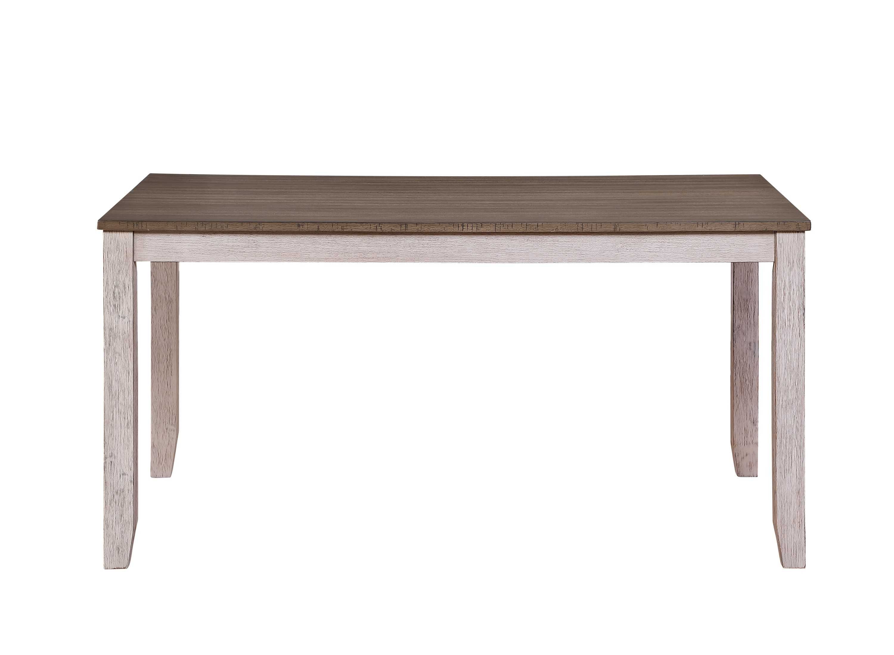 Ithaca Wooden Dining Set Grayish White and Brown 5769W-60